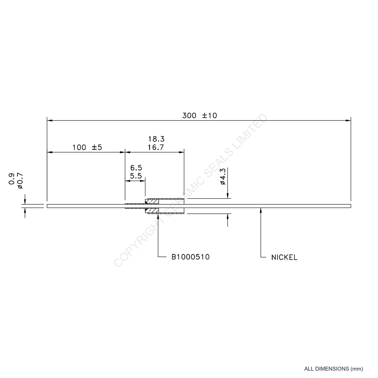 500V Instrumentation Feedthrough