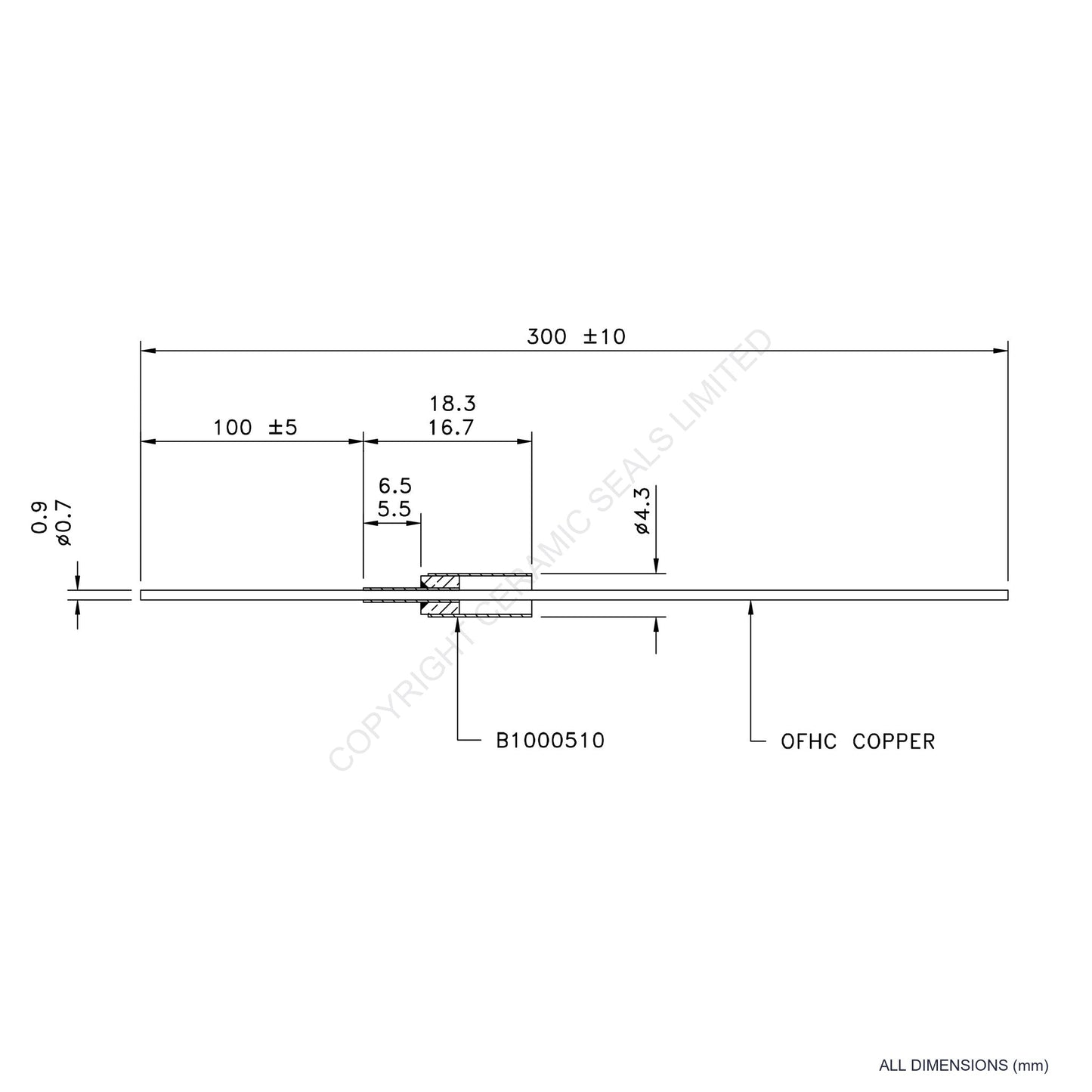 500V Instrumentation Feedthrough