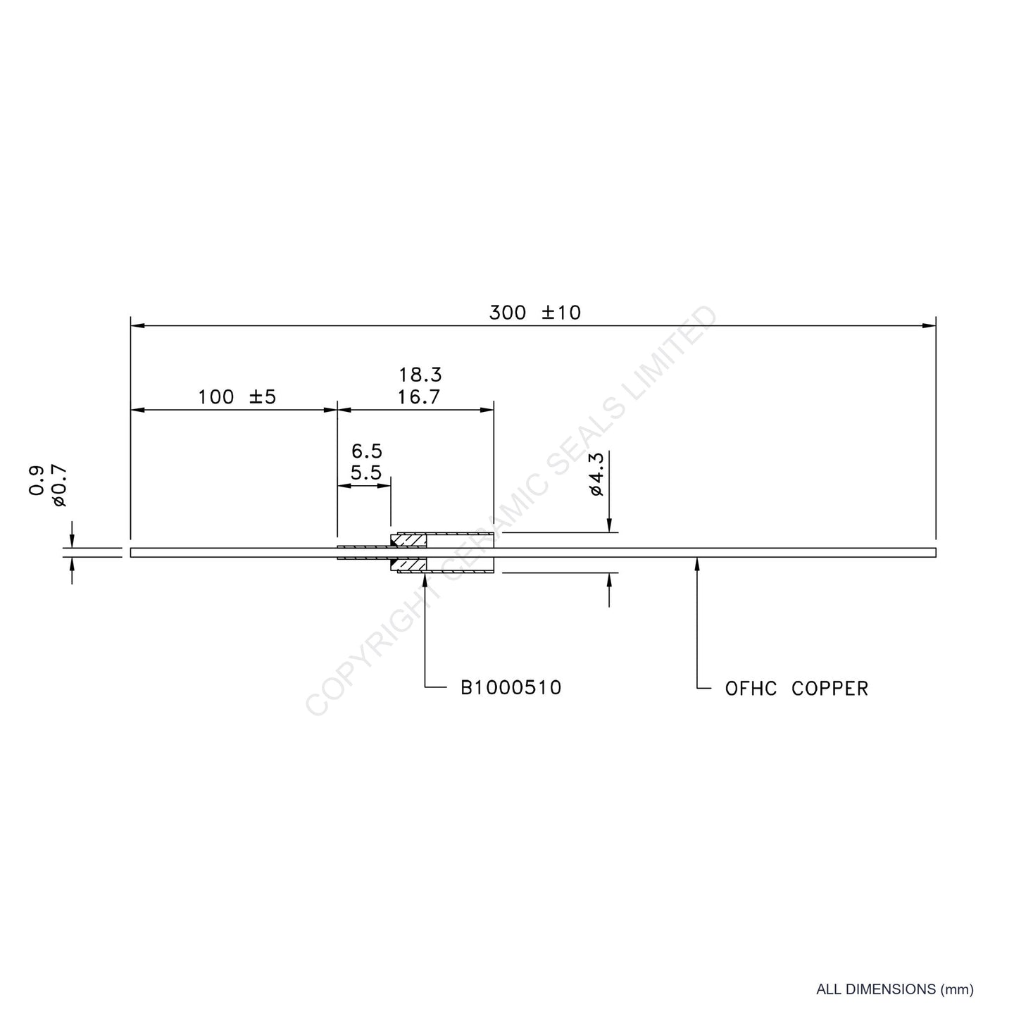 500V Instrumentation Feedthrough