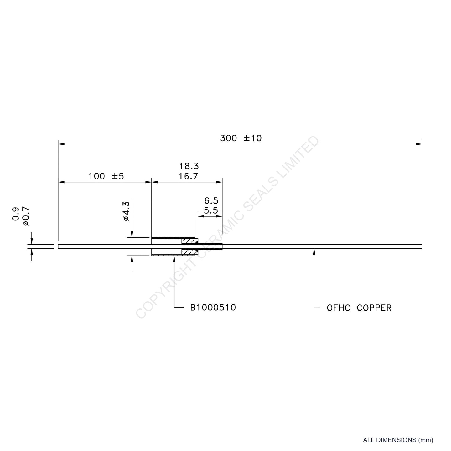 500V Instrumentation Feedthrough