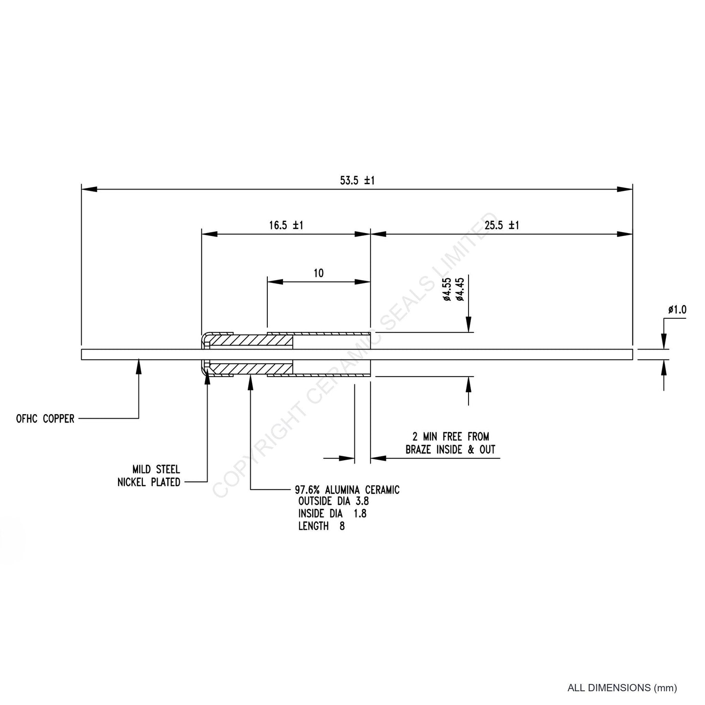 500V Instrumentation Feedthrough