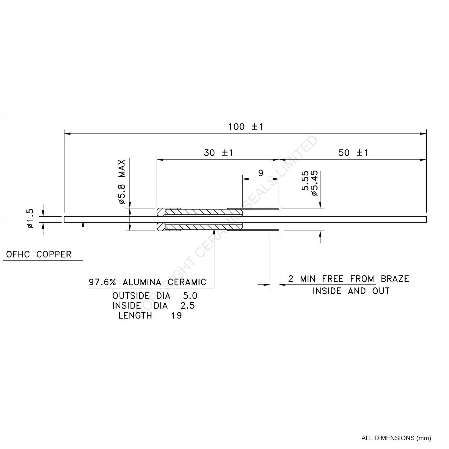 5kV Instrumentation Feedthrough