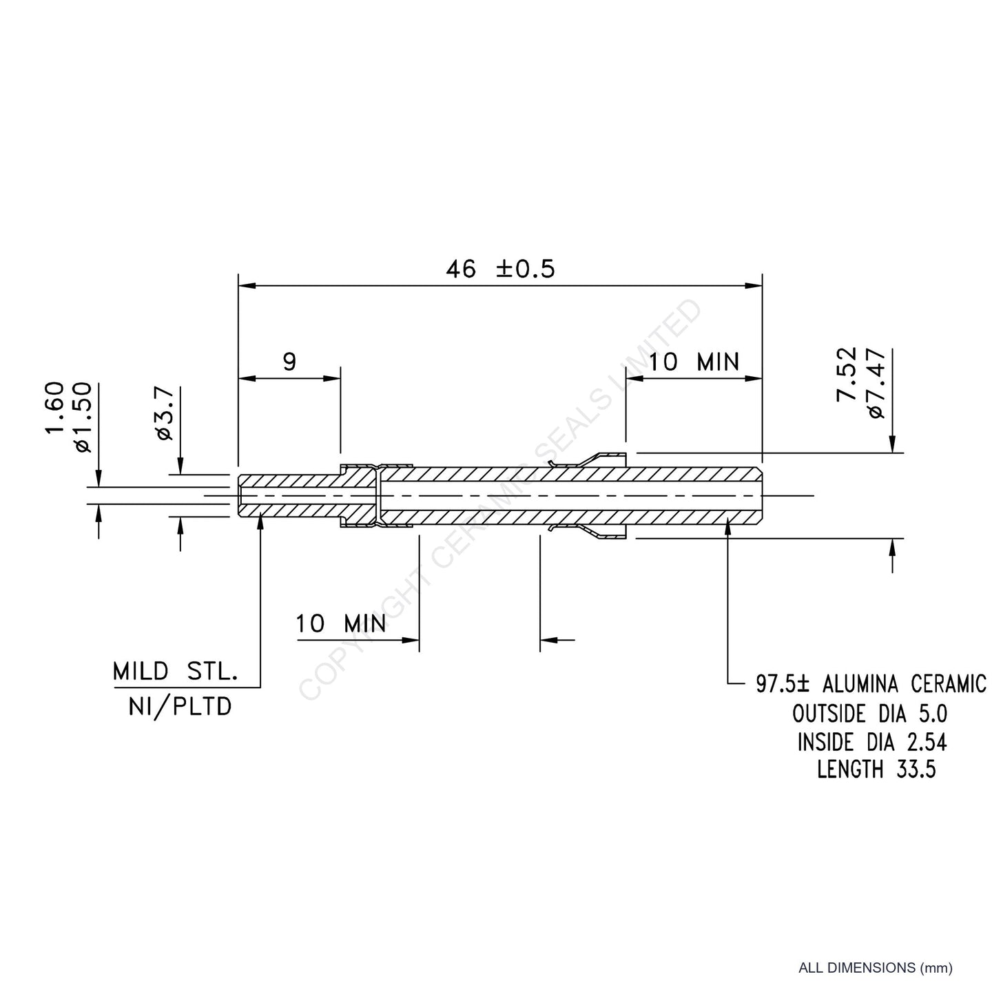 5kV Instrumentation Feedthrough
