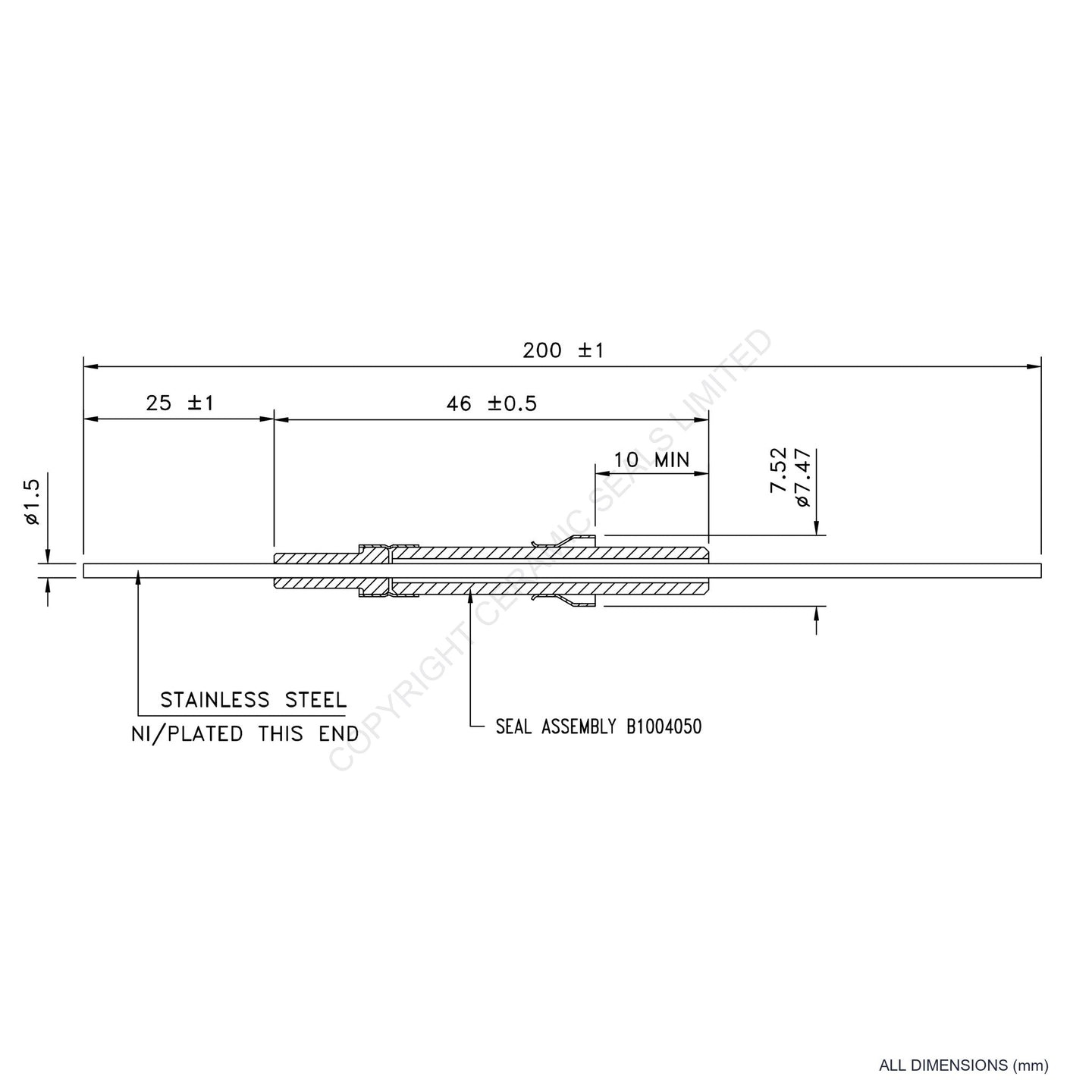 5kV Instrumentation Feedthrough