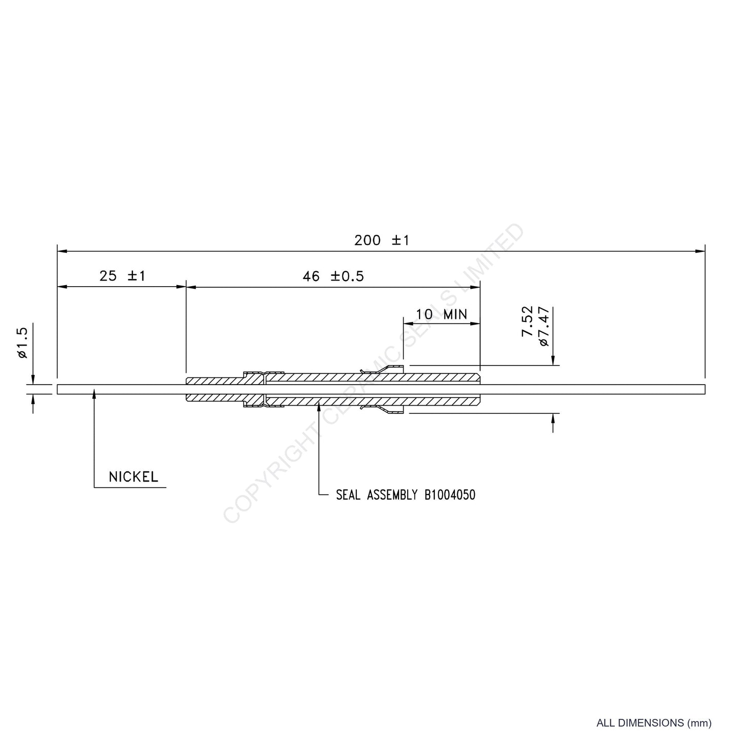 5kV Instrumentation Feedthrough
