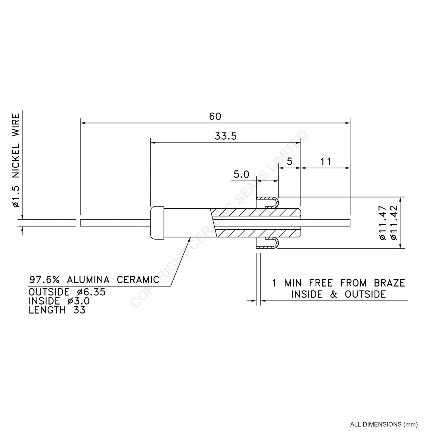 15kV Instrumentation Feedthrough
