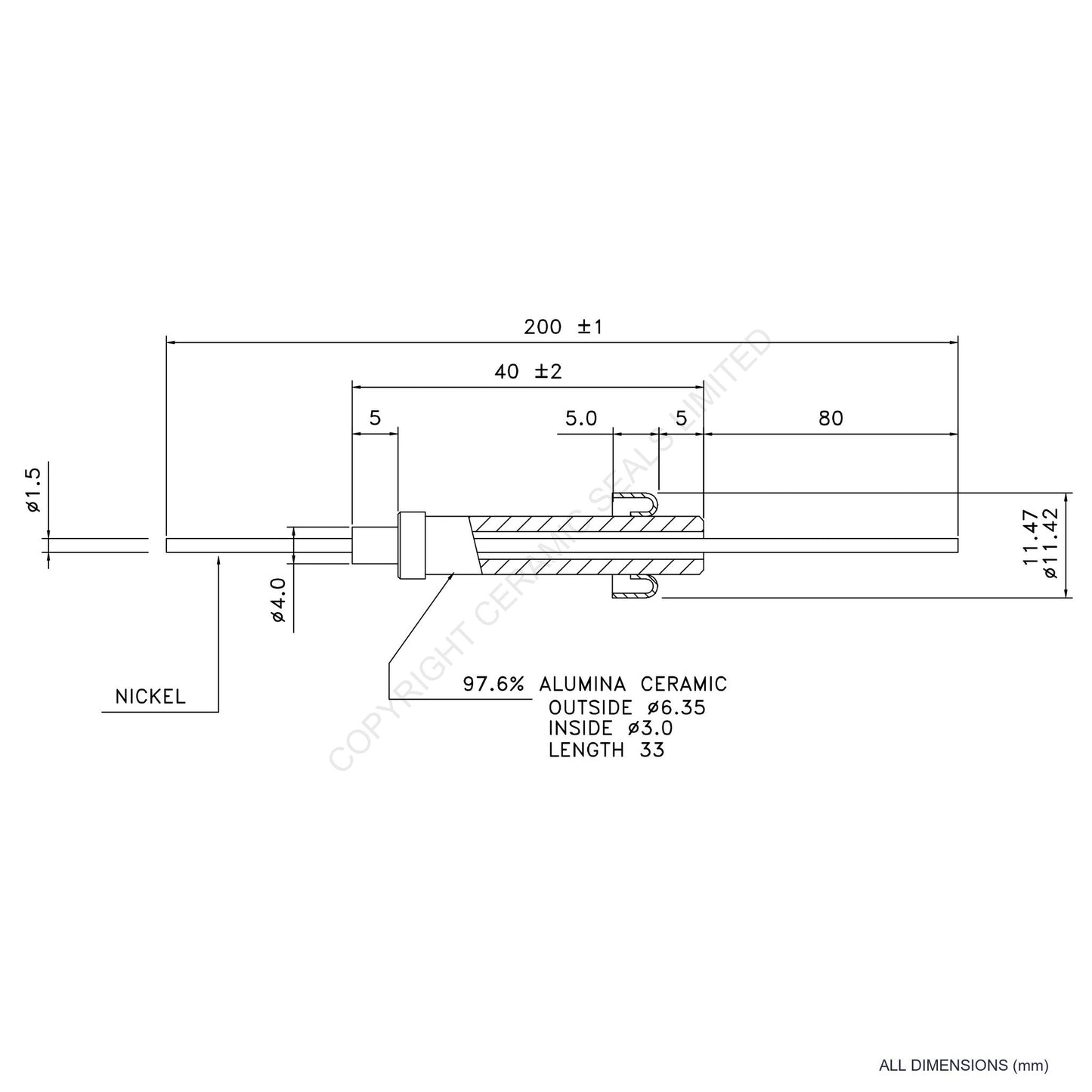 15kV Instrumentation Feedthrough
