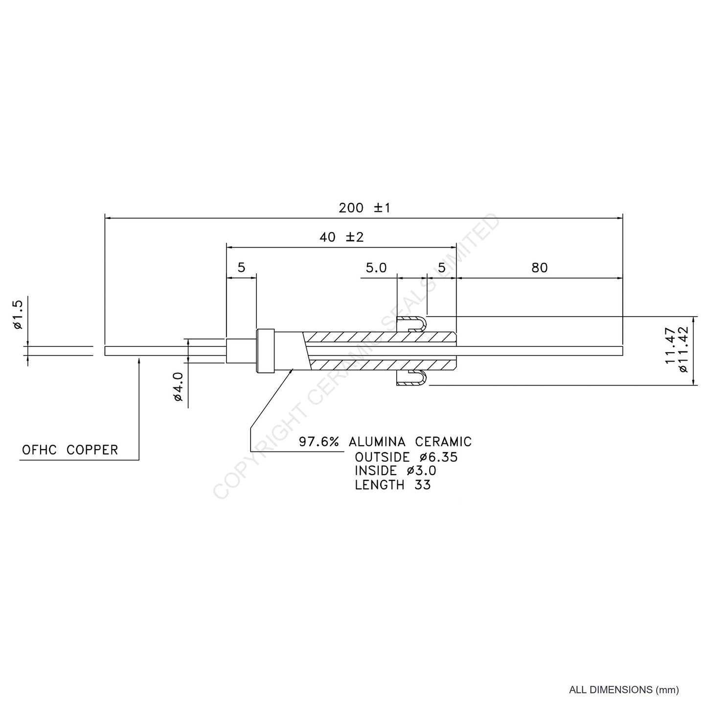 15kV Instrumentation Feedthrough