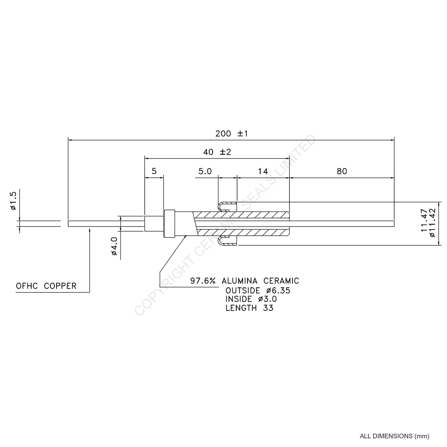 8kV Instrumentation Feedthrough