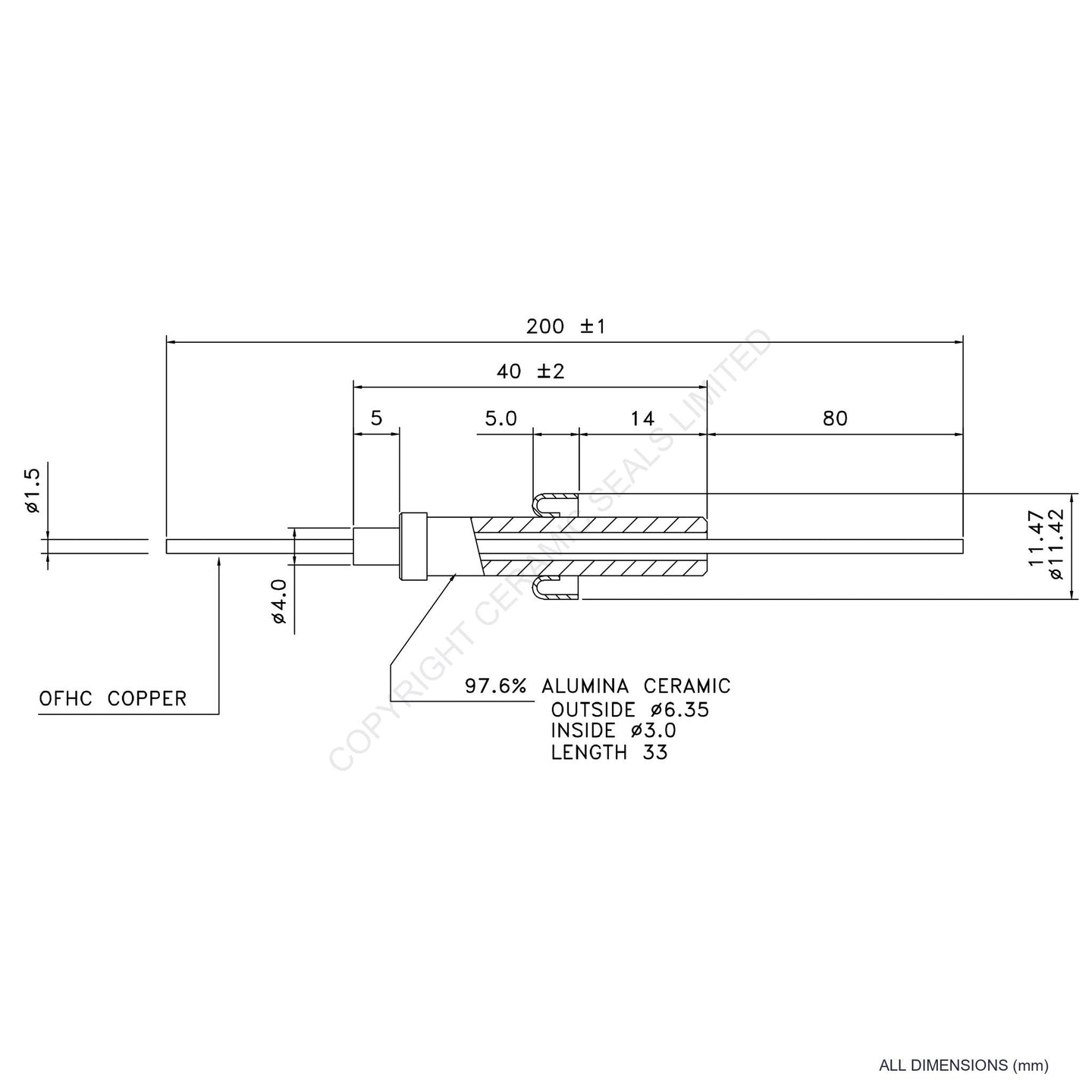 8kV Instrumentation Feedthrough