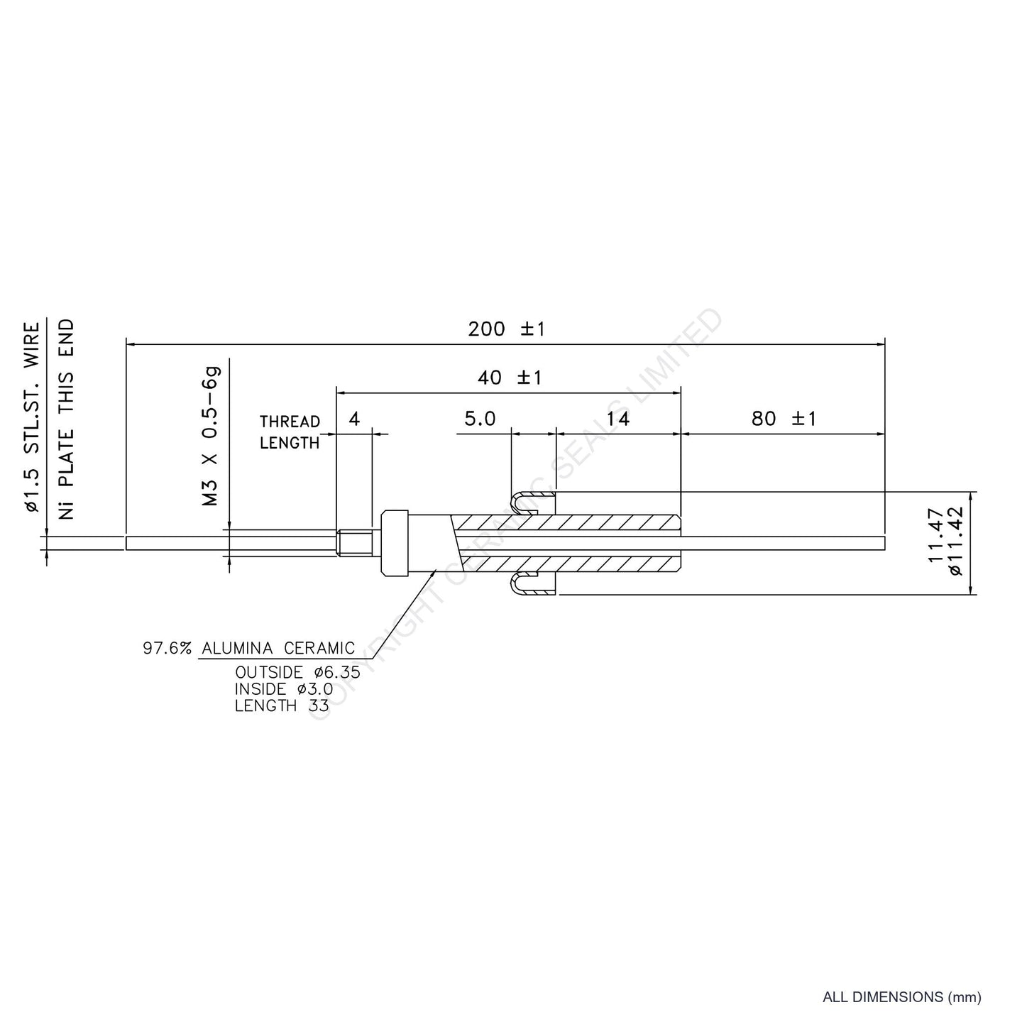 8kV Insrumentation Feedthrough