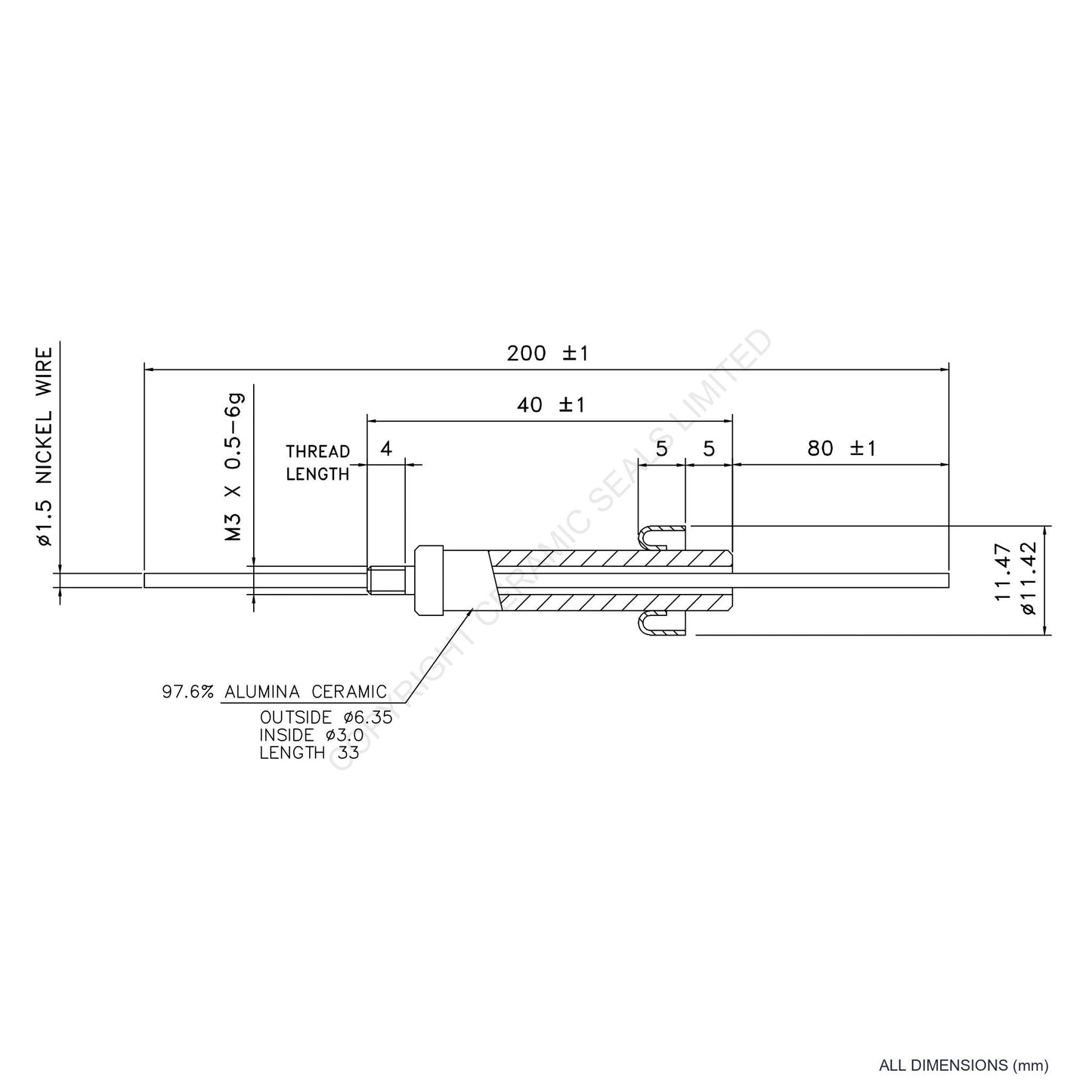 15kV Instrumentation Feedthrough