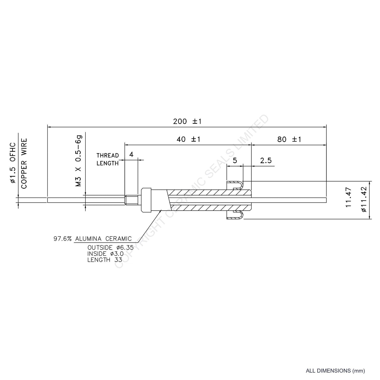 20kV Instrumentation Feedthrough