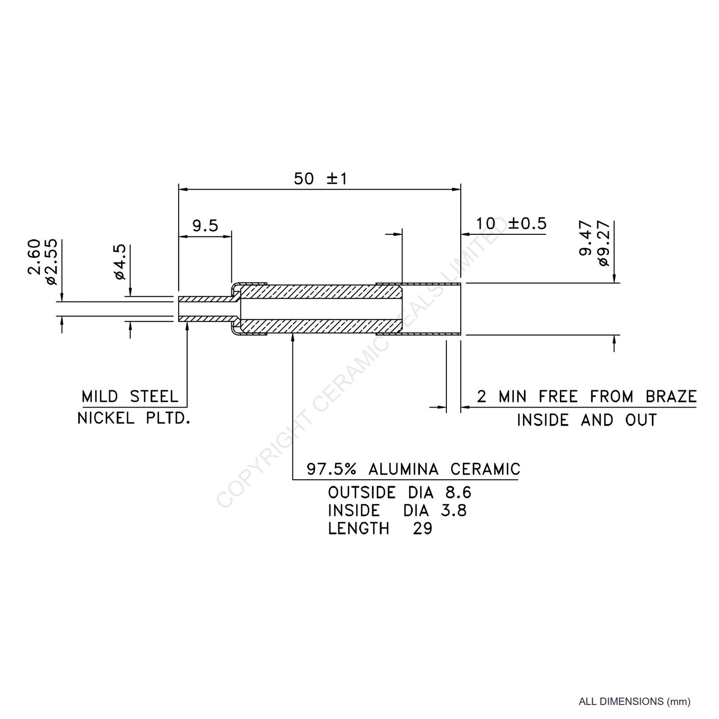 10kV Power Feedthrough