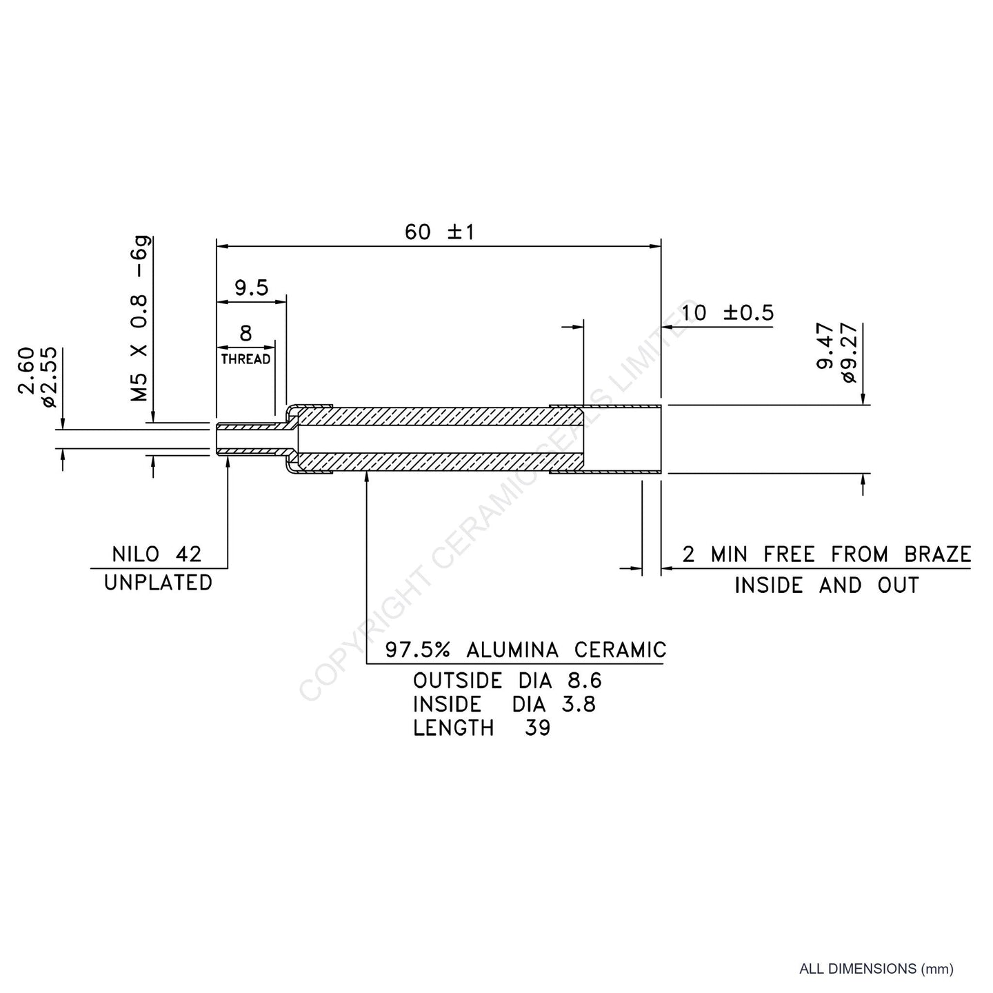 15kV Metal Ceramic Seal
