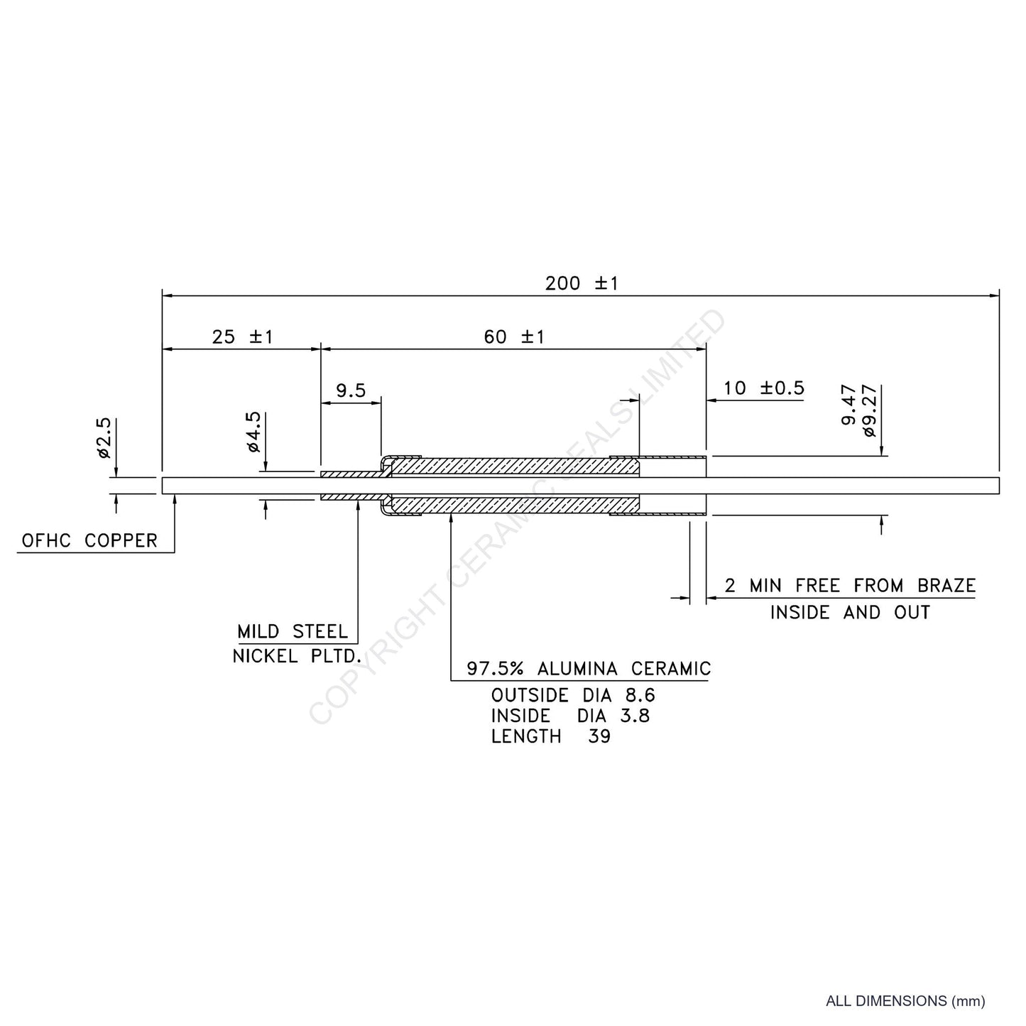 15kV Metal Ceramic Seal