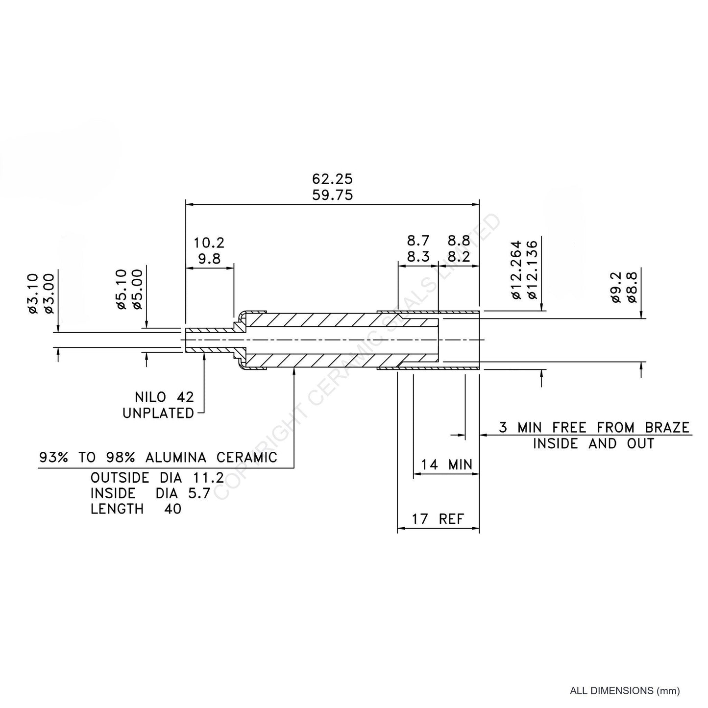 15kV Metal Ceramic Seal