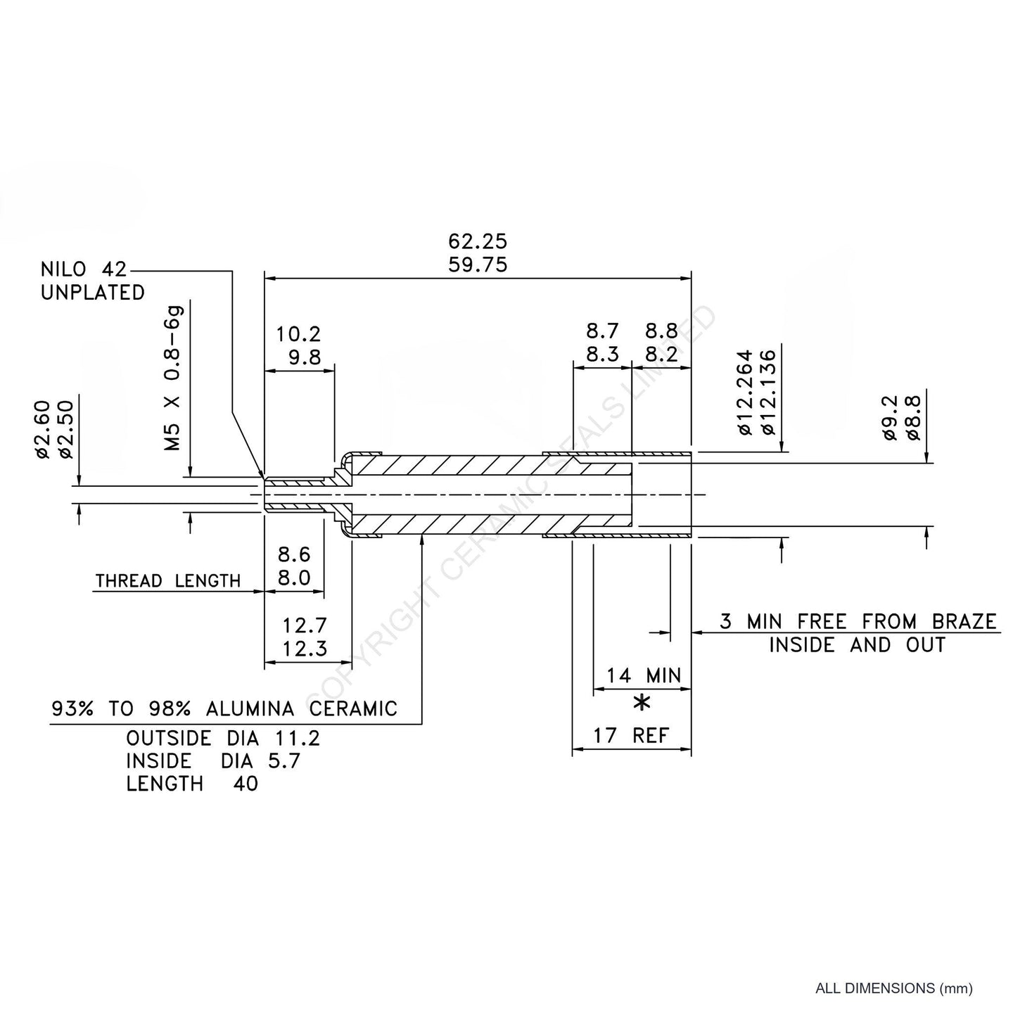 15kV Metal Ceramic Seal