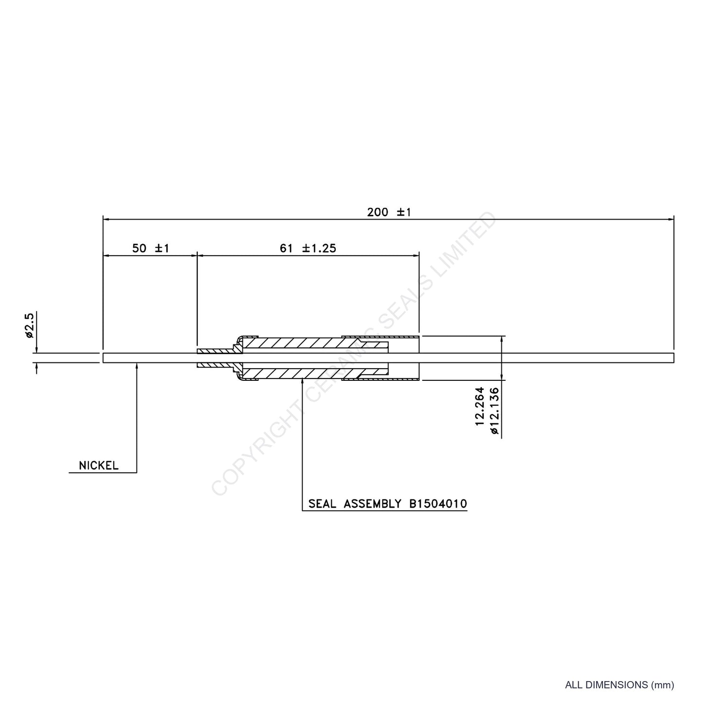 15kV Metal Ceramic Seal