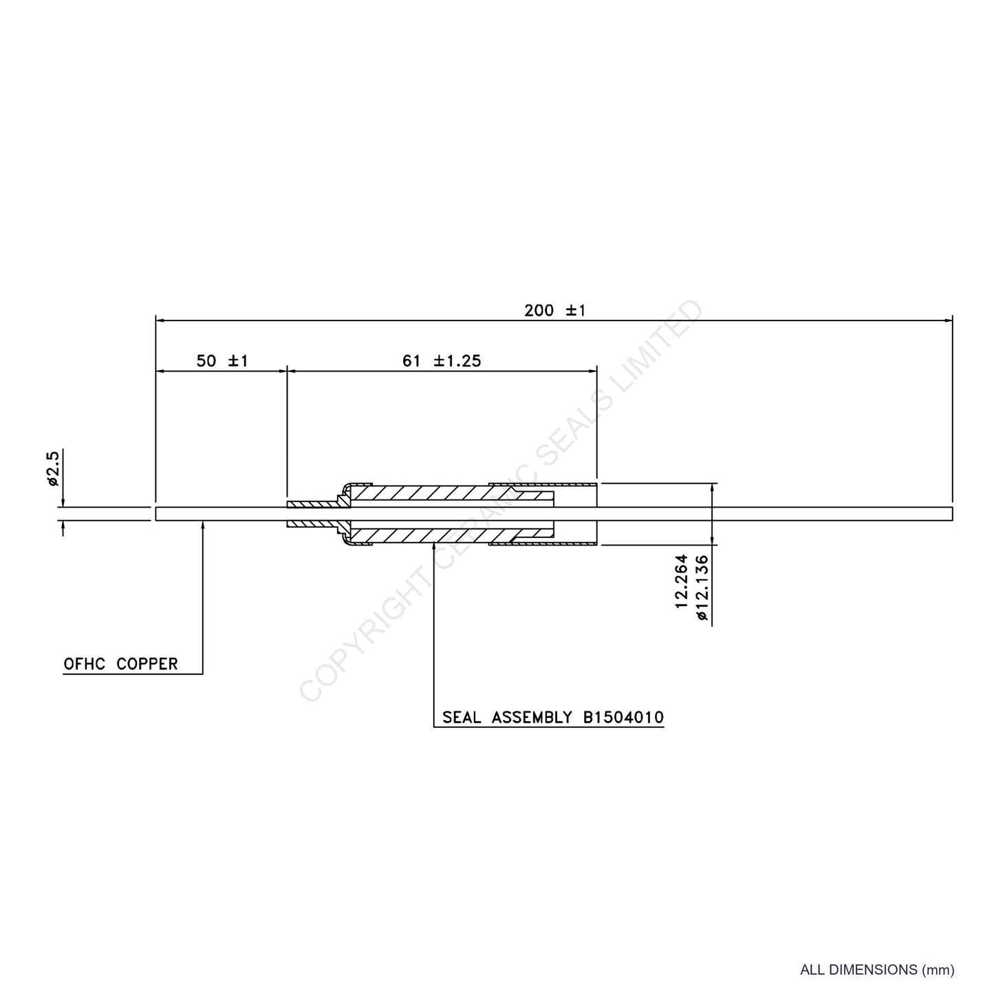 15kV Metal Ceramic Seal