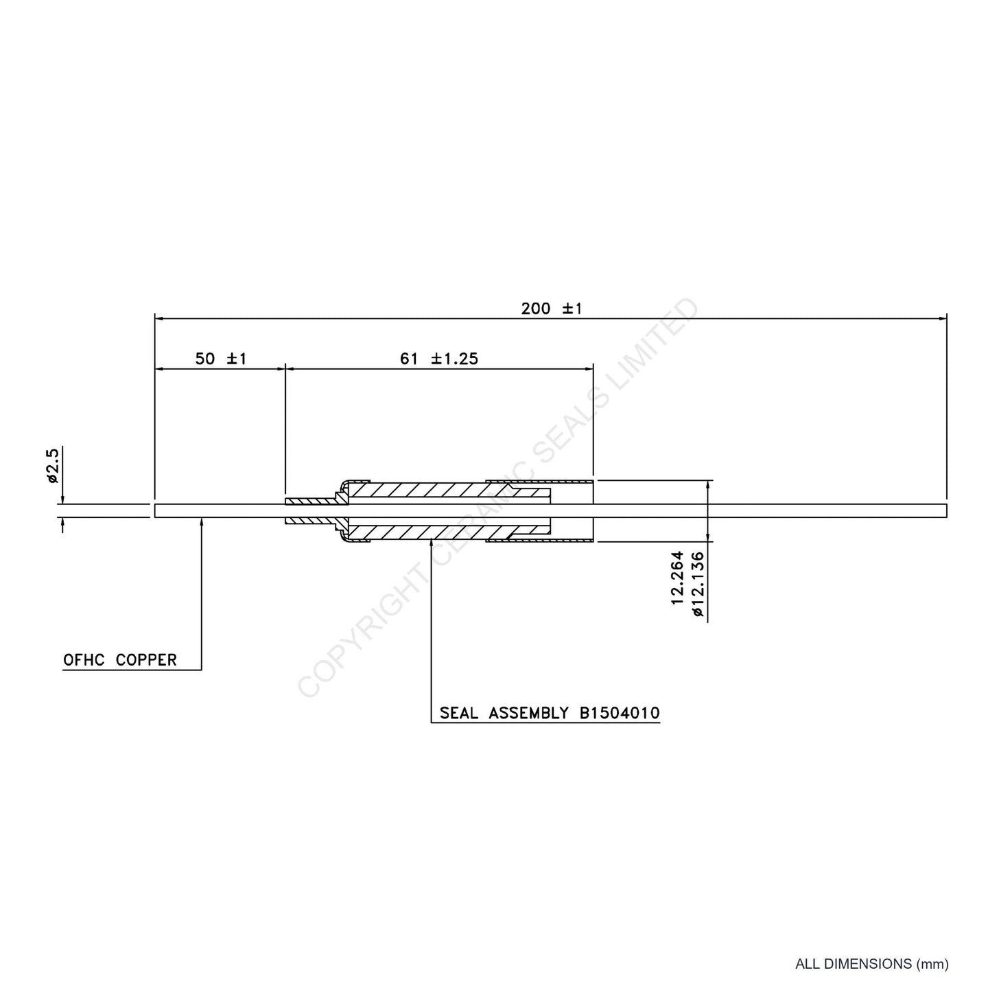 15kV Metal Ceramic Seal