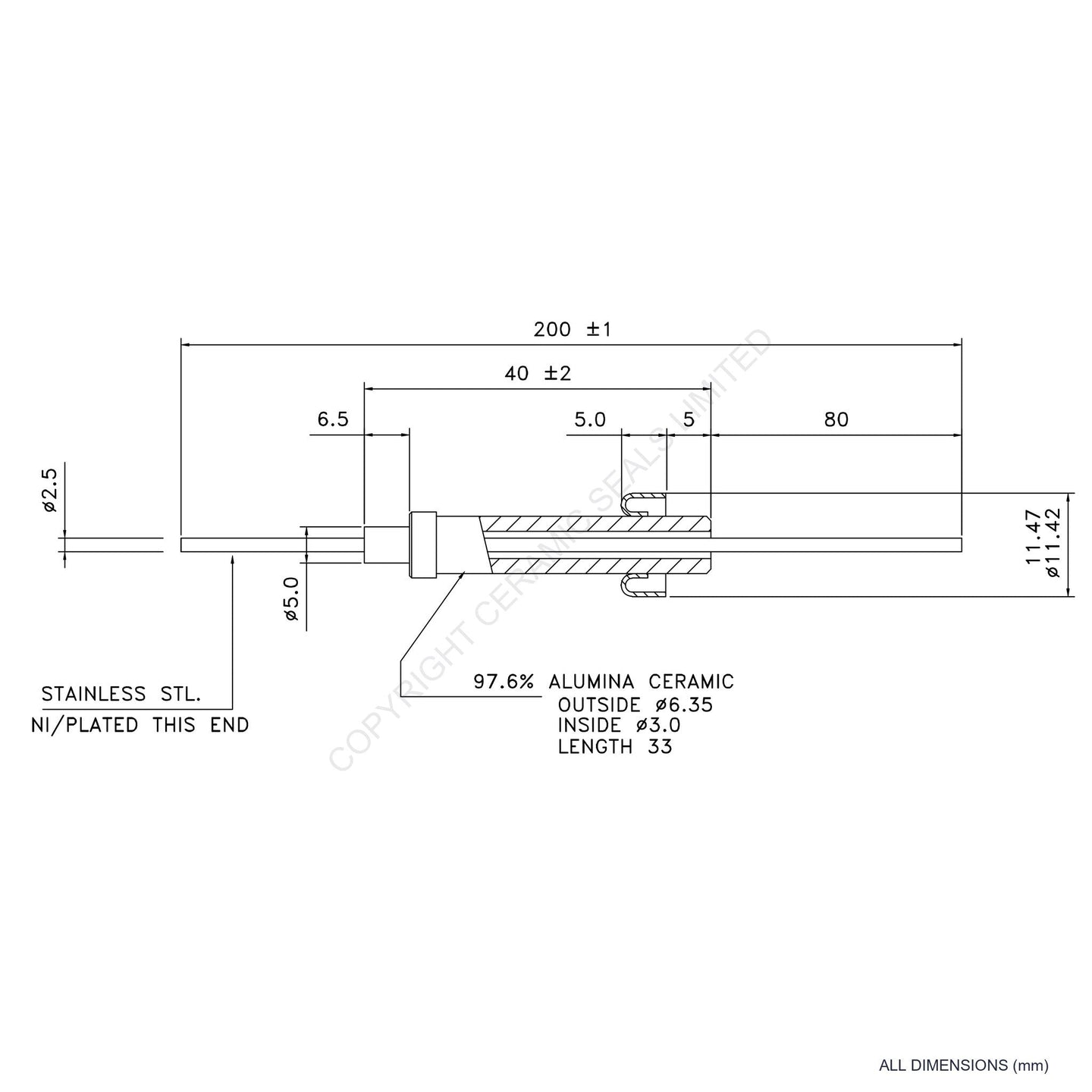15kV Metal Ceramic Seal