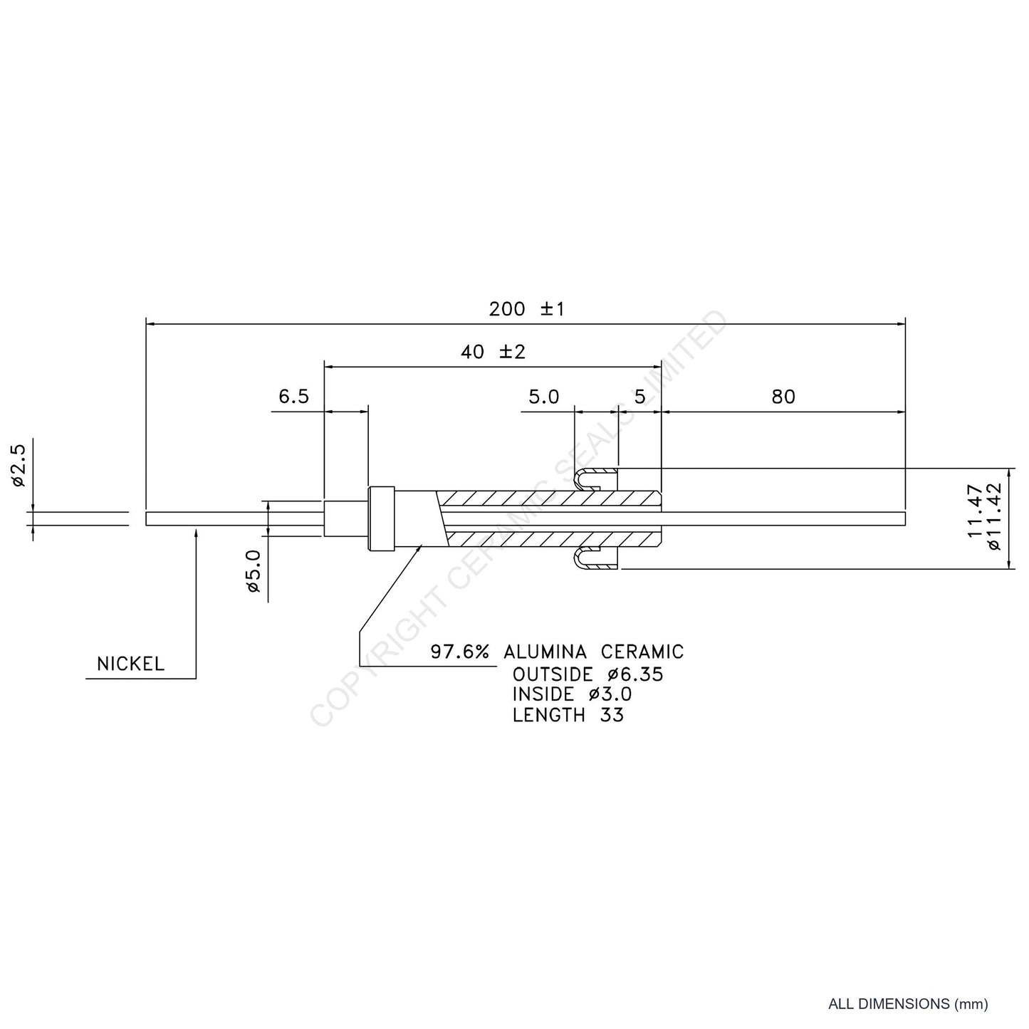 15kV Metal Ceramic Seal