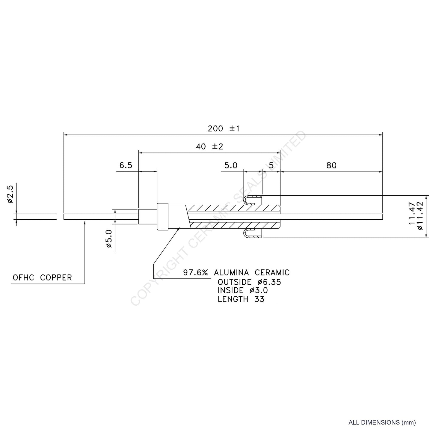 15kV Metal Ceramic Seal