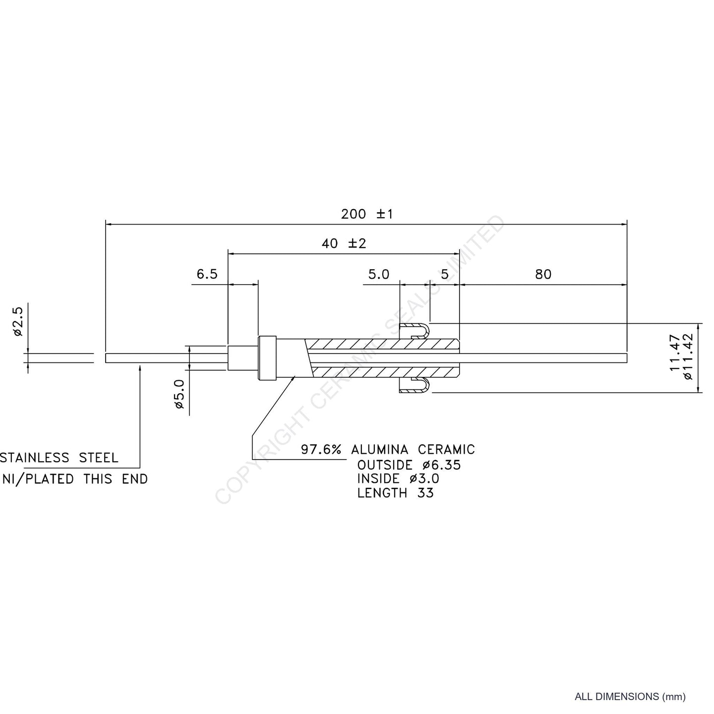 15kV Metal Ceramic Seal