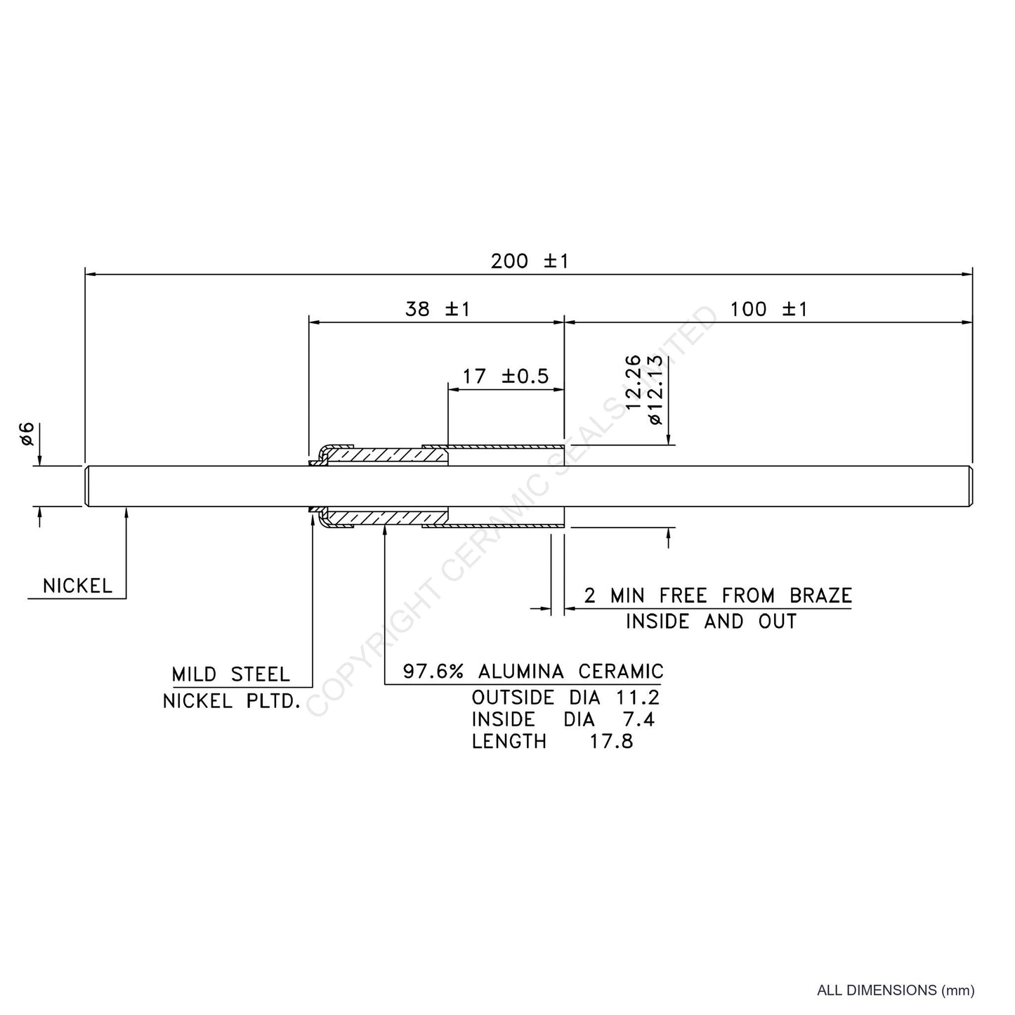 5kV Metal Ceramic Seal