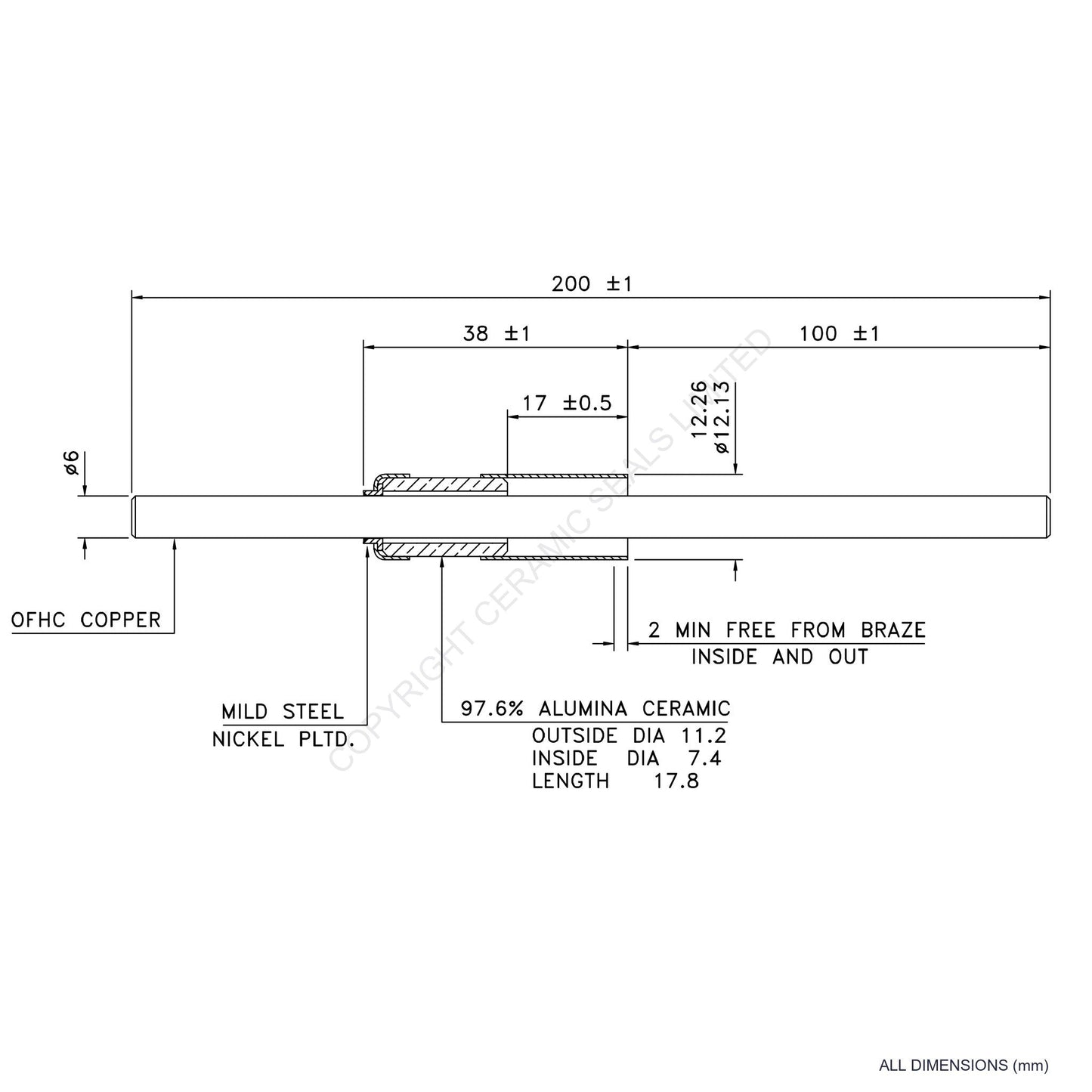 5kV Metal Ceramic Seal