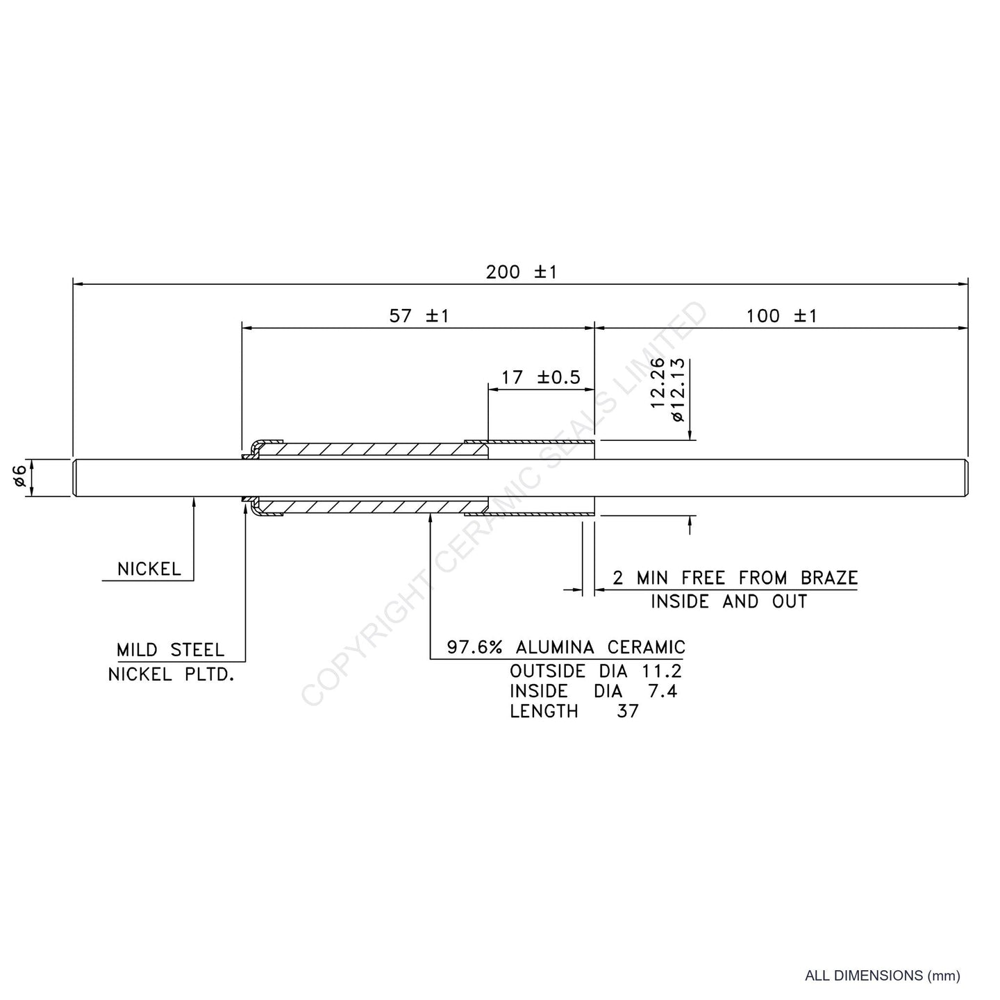 15kV Metal Ceramic Seal