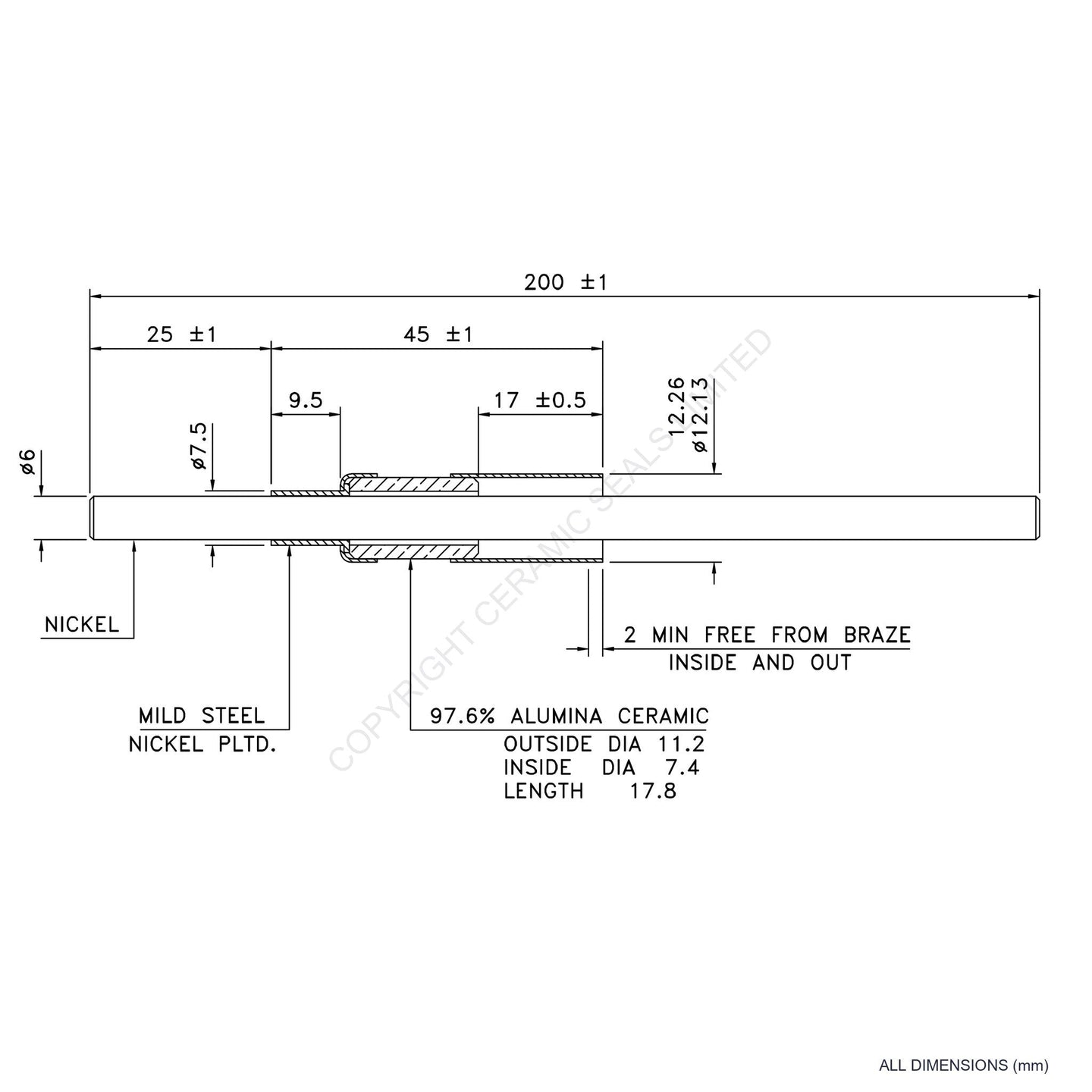 5kV Metal Ceramic Seal