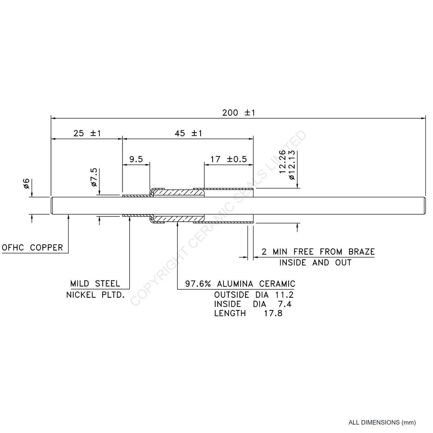 5kV Metal Ceramic Seal