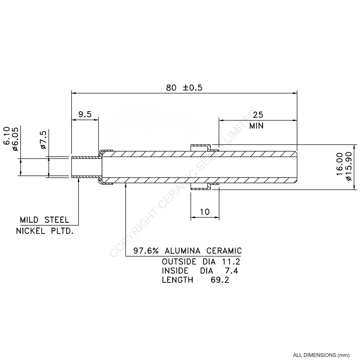 15kV Metal Ceramic Seal