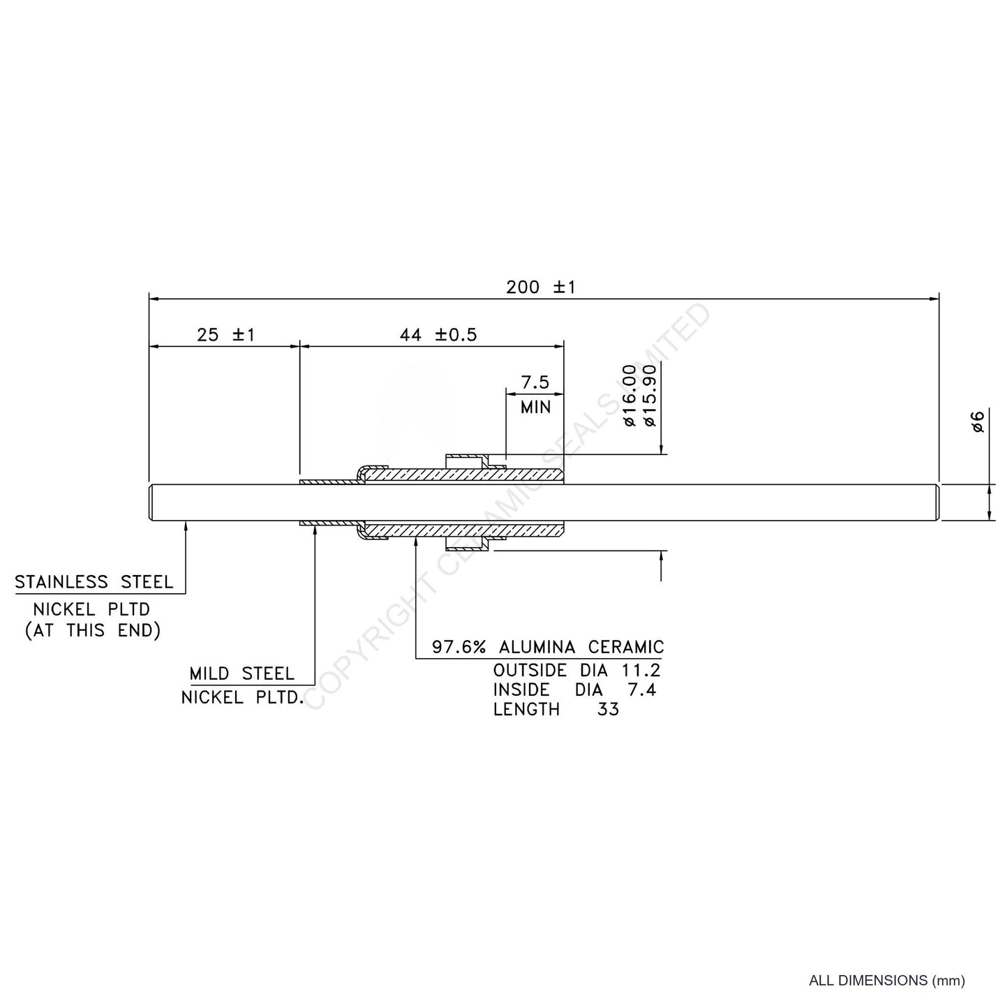 5kV Power Feedthrough