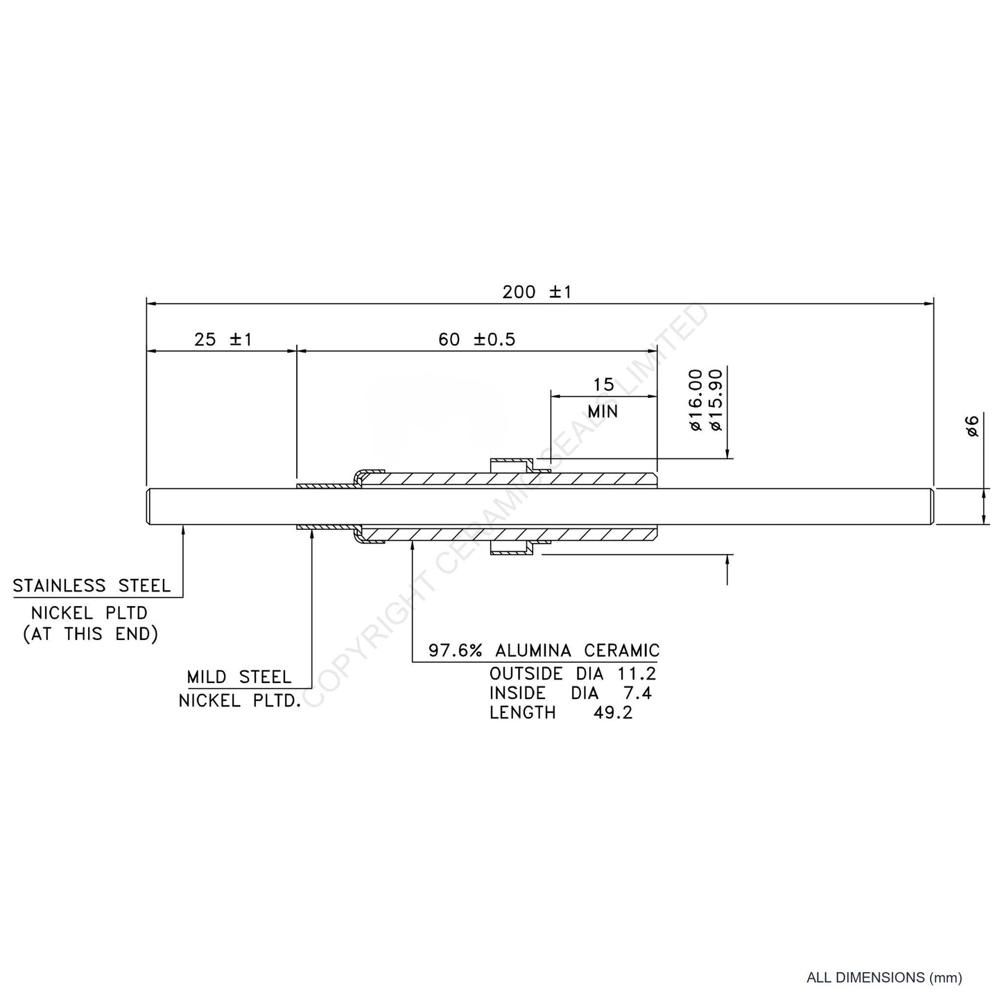 10kV Power Feedthrough