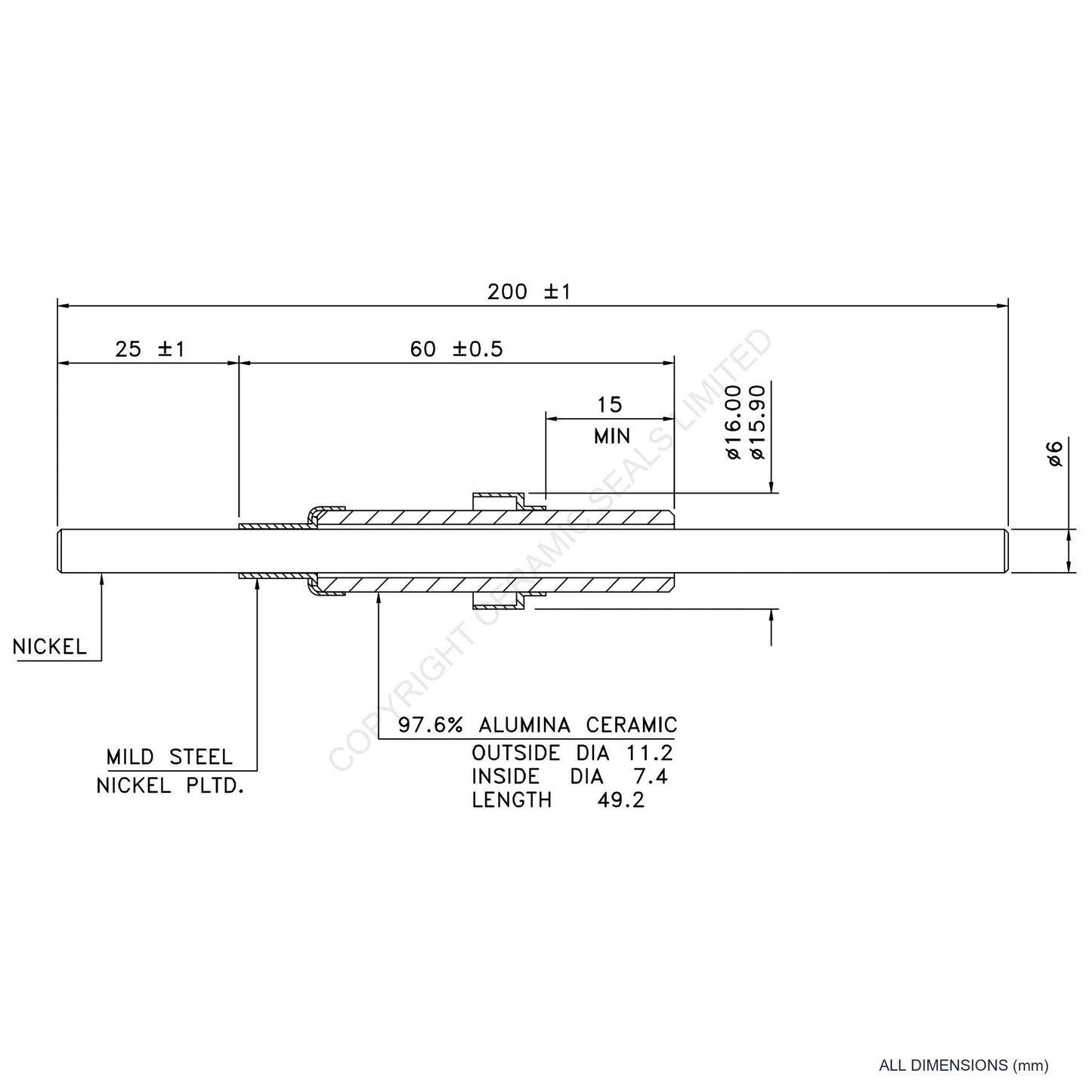 10kV Power Feedthrough