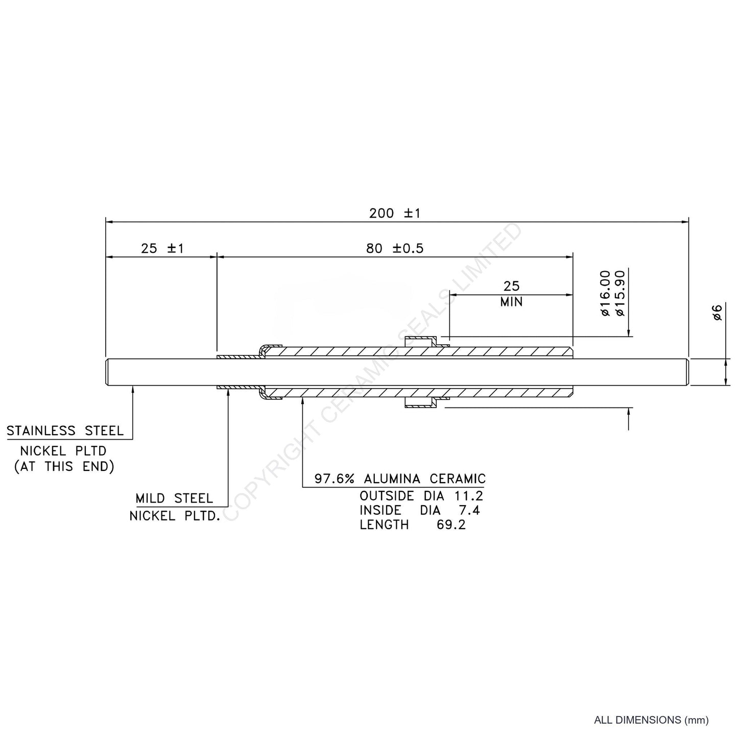 15kV Power Feedthrough