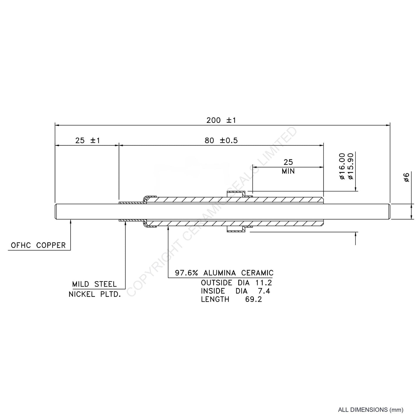 15kV Power Feedthrough