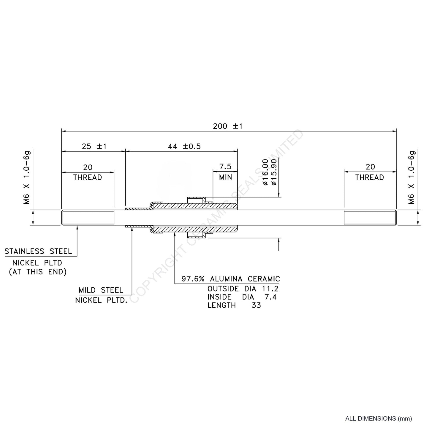 5kV Power Feedthrough