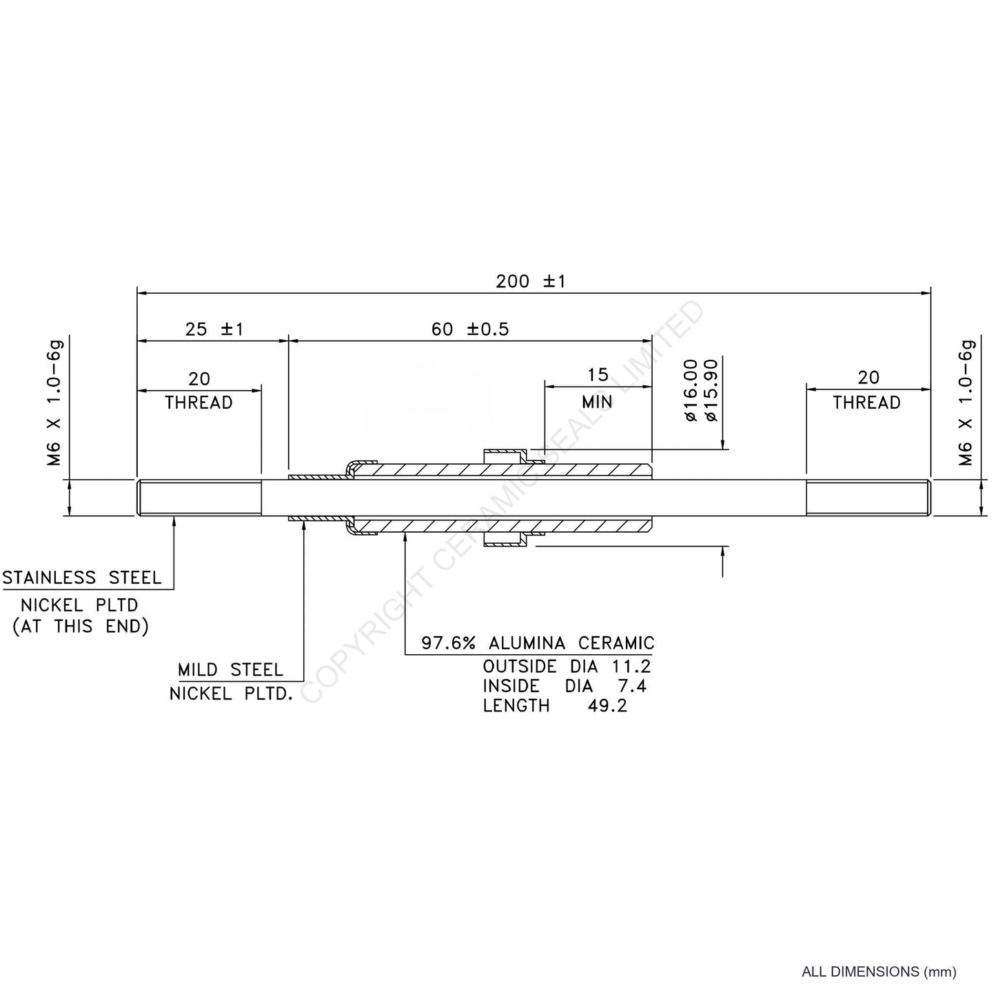 10kV Power Feedthrough