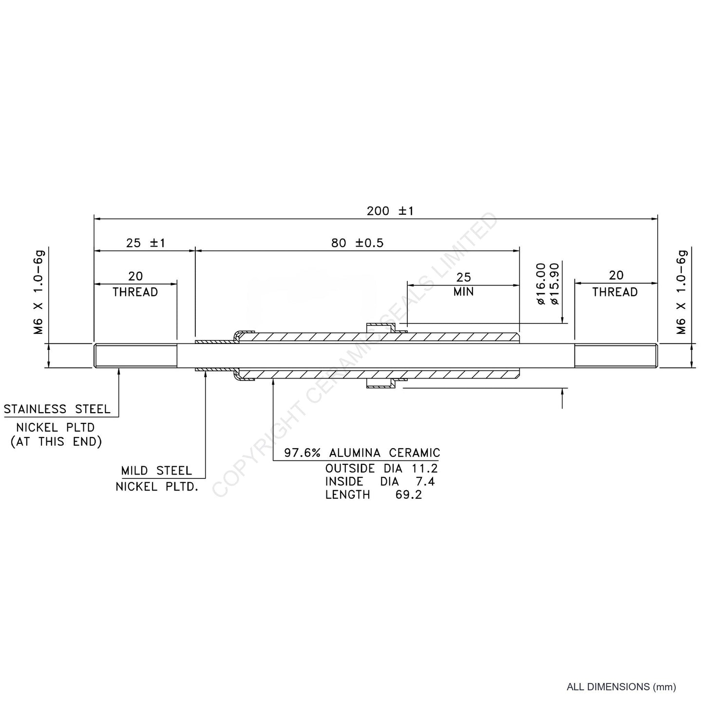 15kV Power Feedthrough