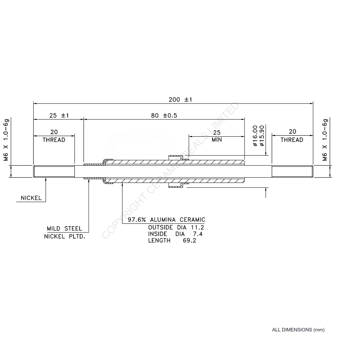 15kV Power Feedthrough