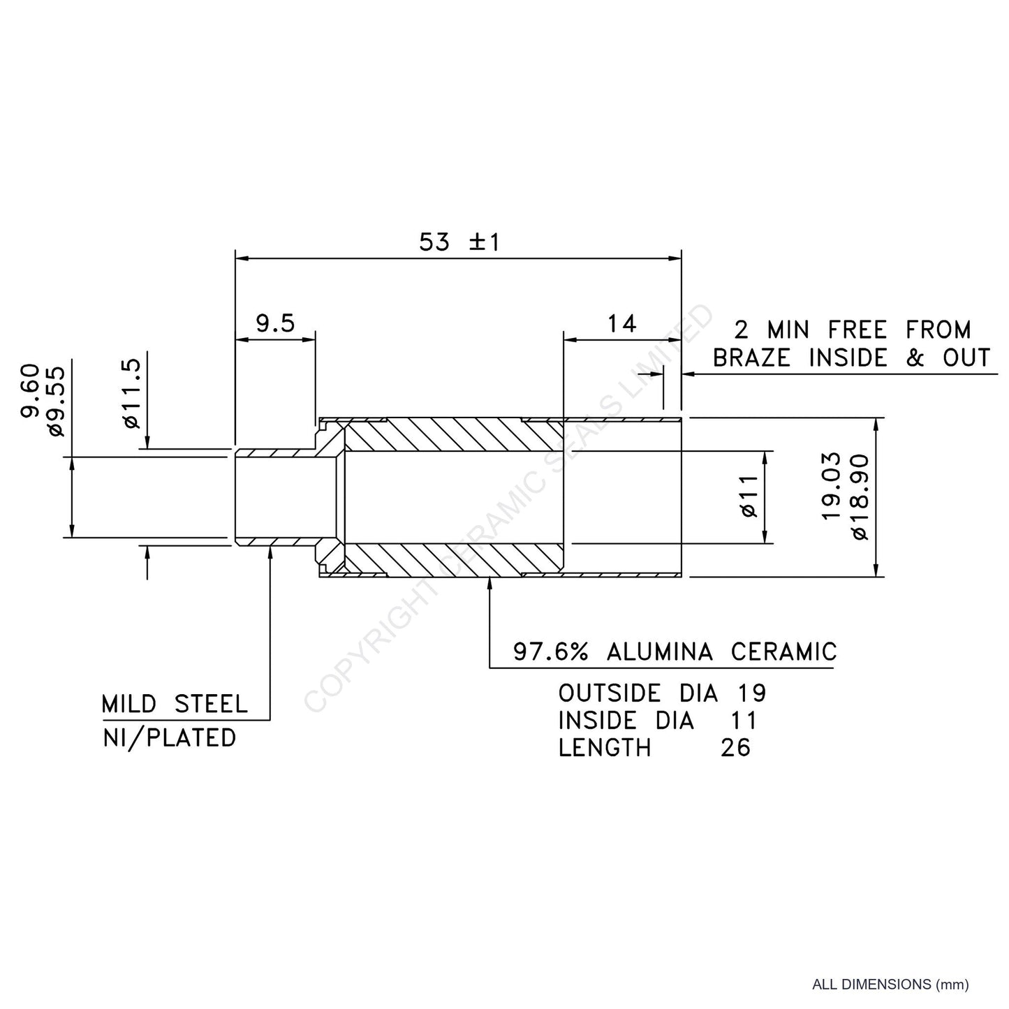 10kV Feedthrough