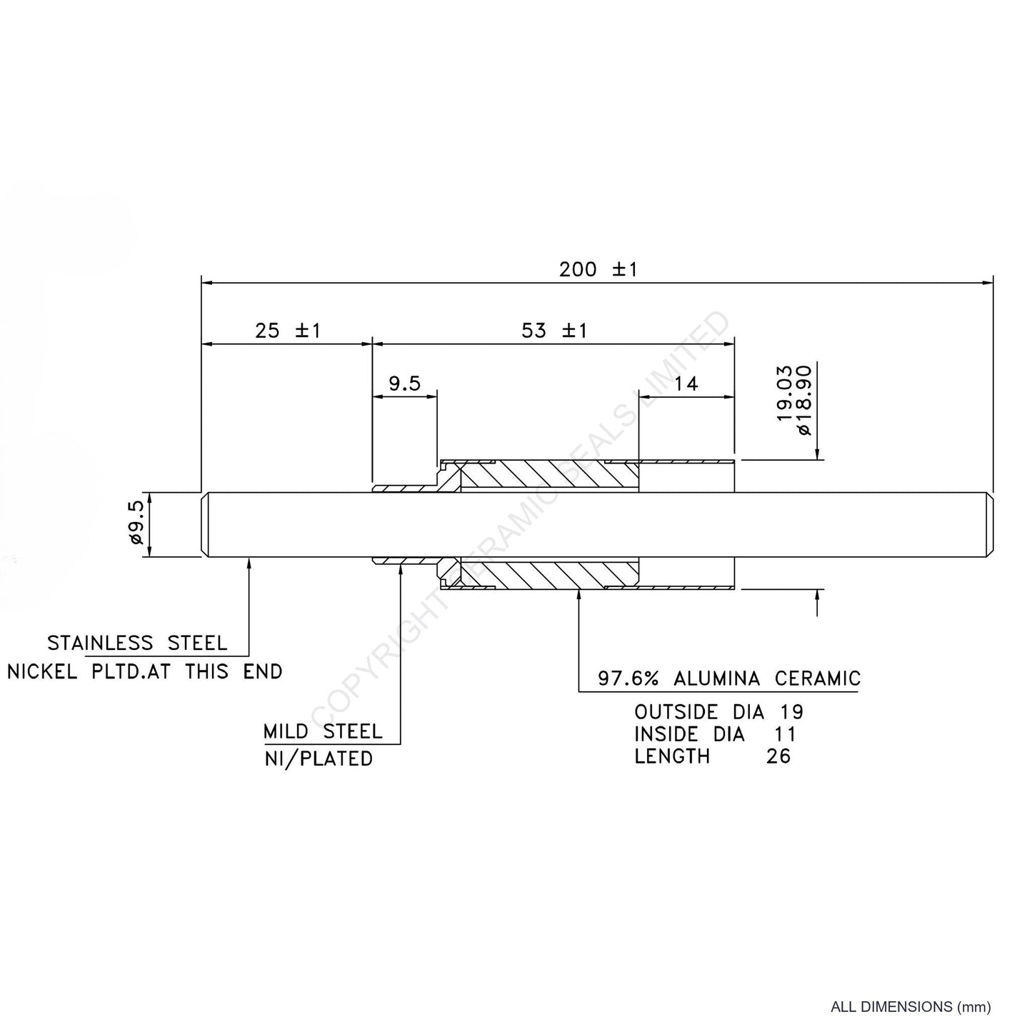 10kV Feedthrough