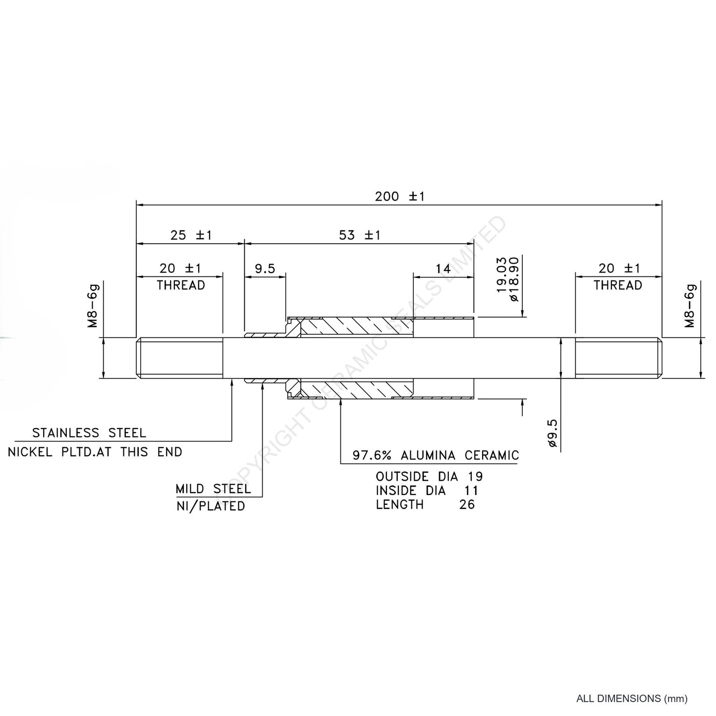 10kV Feedthrough