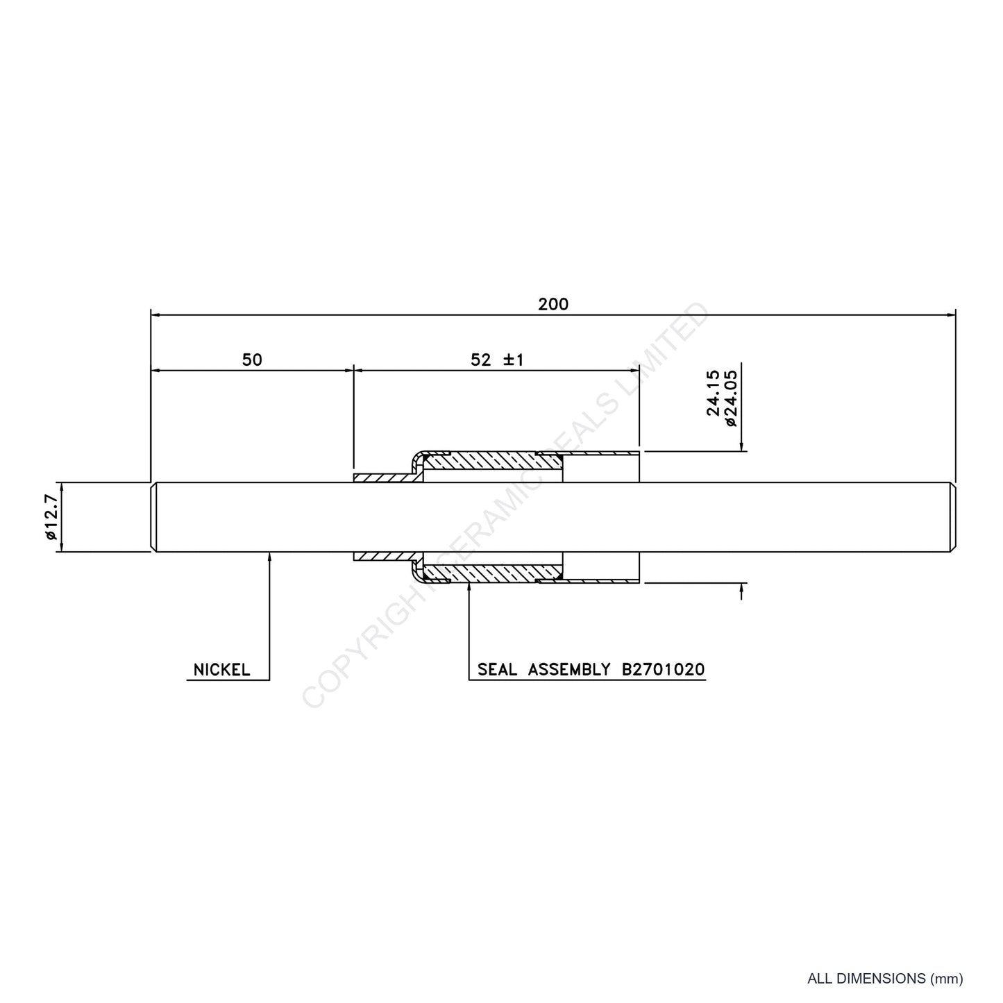 10kV Metal Ceramic Seal