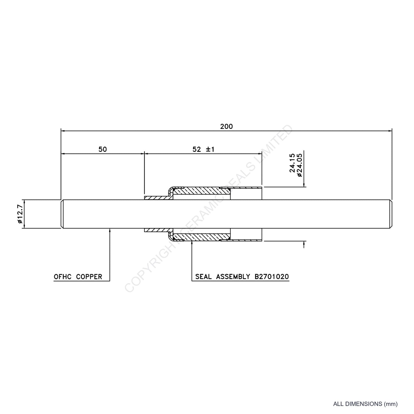 10kV Metal Ceramic Seal