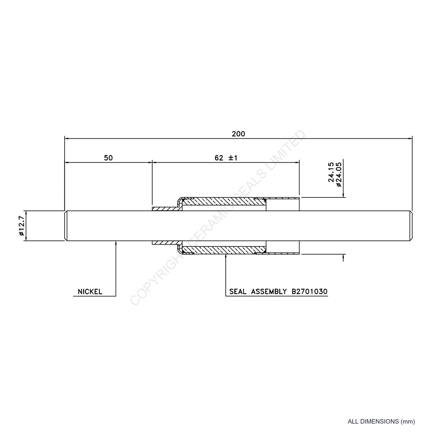 15kV Metal Ceramic Seal